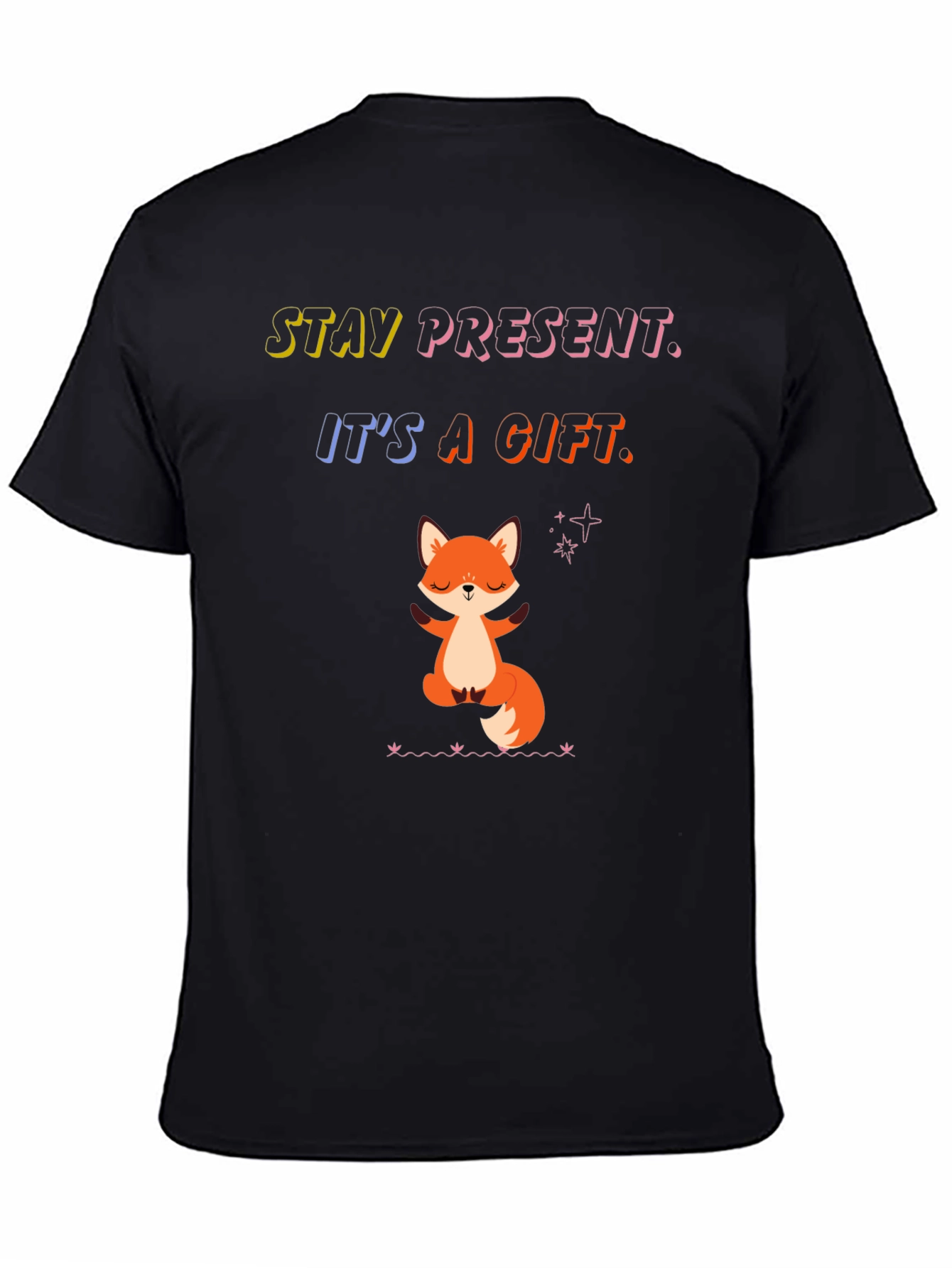 Stay Present Fox Graphic Tee - Comfort Fit - 4