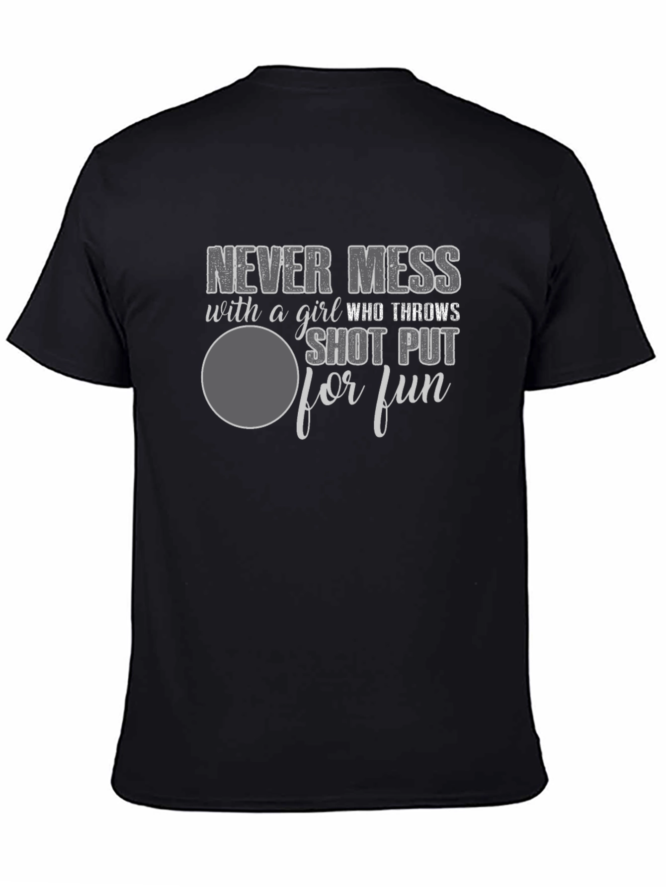 Shot Put Girl T-Shirt - Never Mess - 4