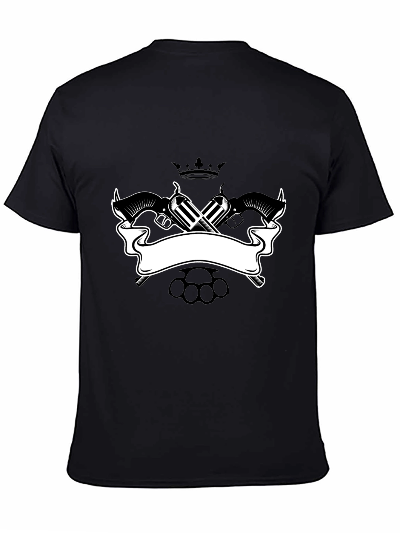 Black Revolver Crown Graphic Tee - Mens Black T-Shirt view 4