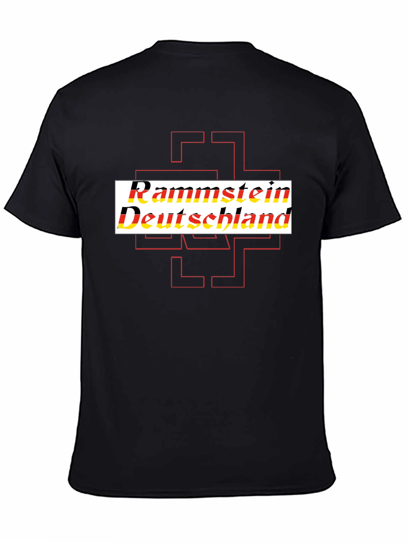 Black Rammstein Deutschland Black T-Shirt view 4
