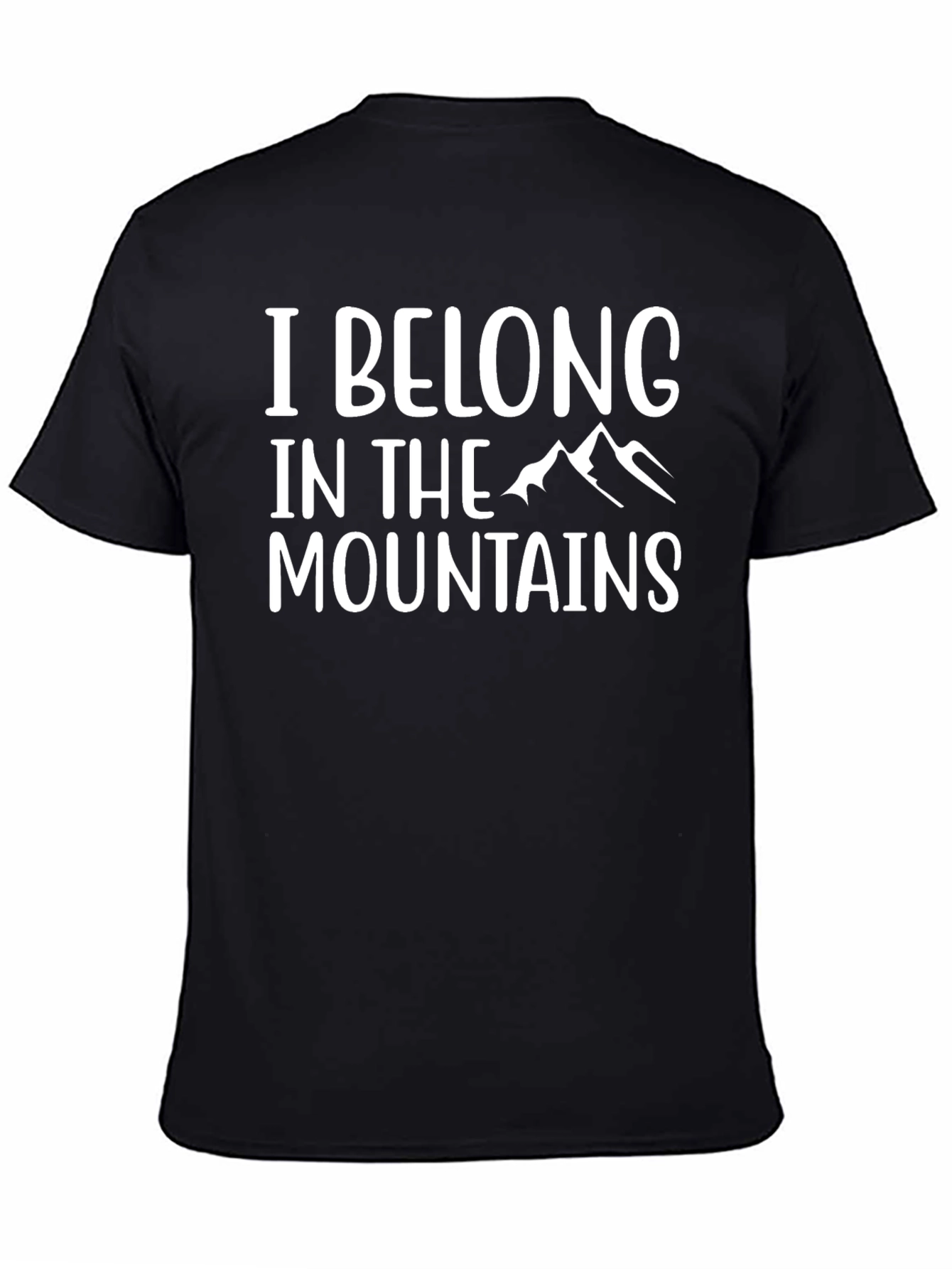 Black I Belong in the Mountains Black Tee view 4