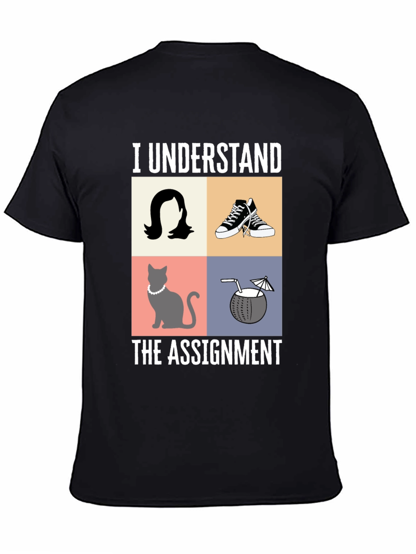 Black I Understand the Assignment Graphic T-Shirt view 4