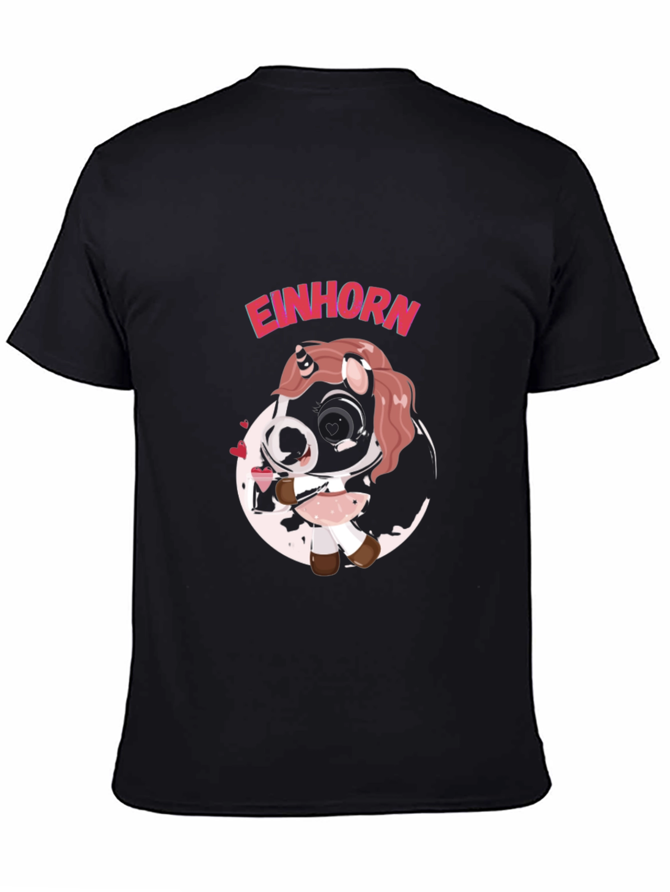 Einhorn Kawaii Unicorn T-Shirt - Black - 4