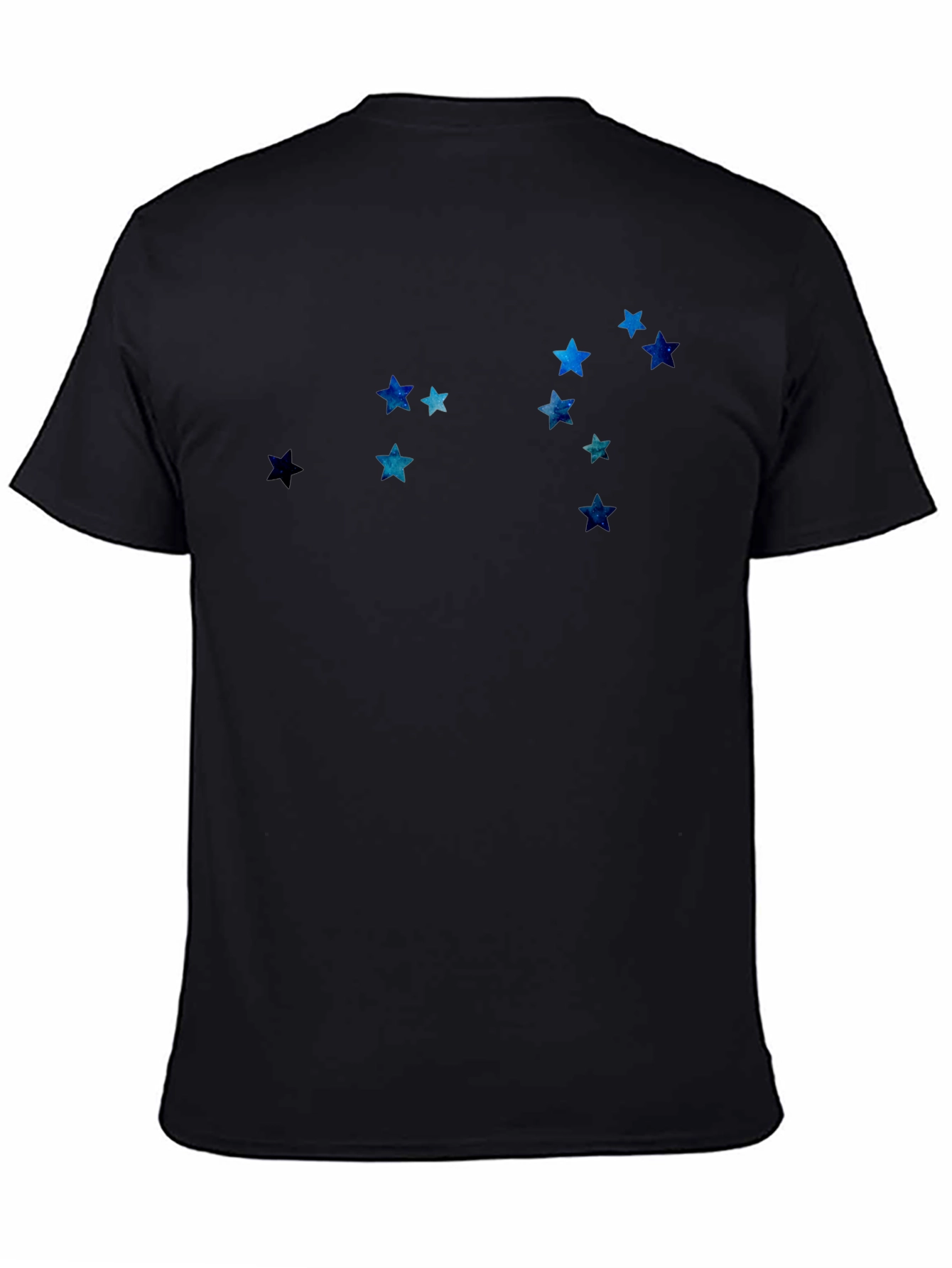 Black Celestial Star Constellation Black Tee view 4