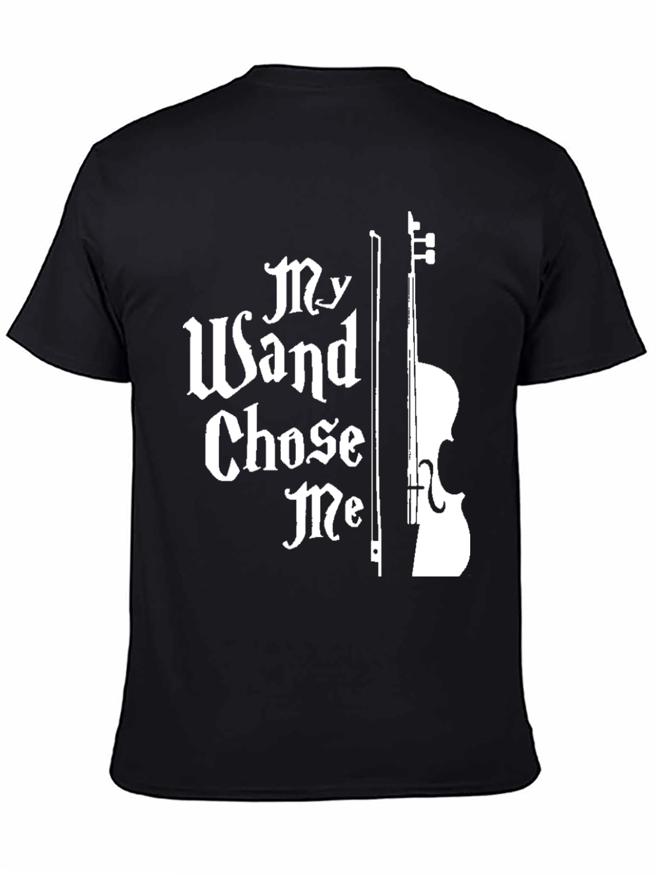 Black My Wand Chose Me Music T-Shirt view 4