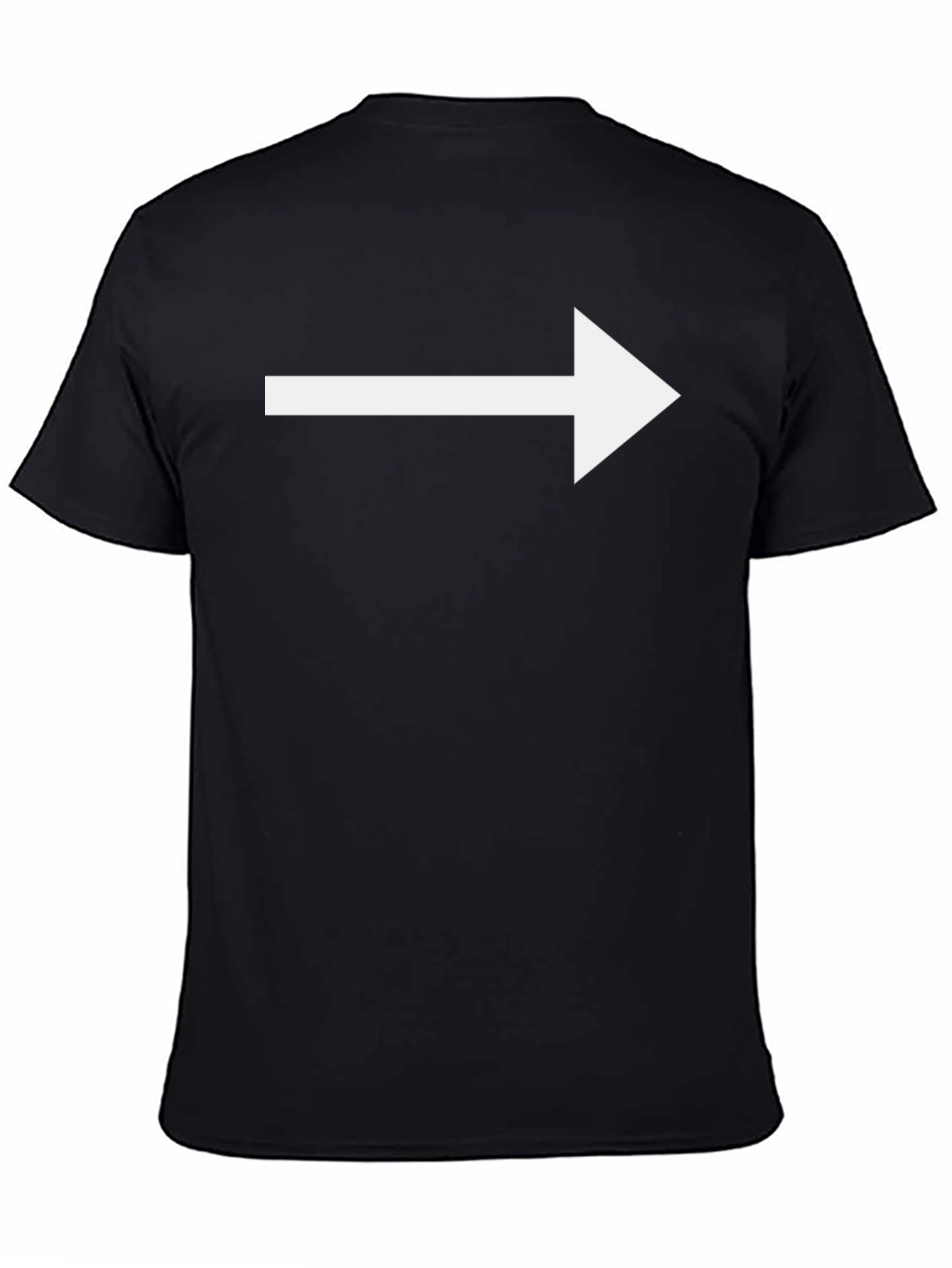 Black Right Arrow Black T-Shirt view 4