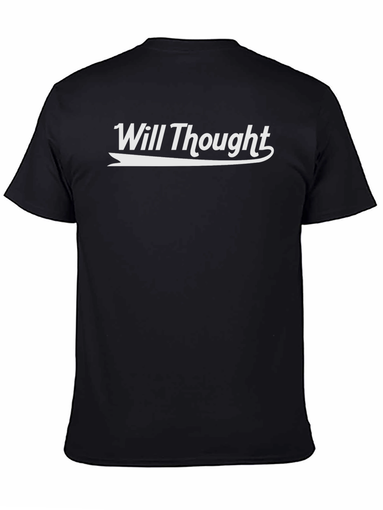 Black Will Thought Tee - Black Graphic T-Shirt view 4
