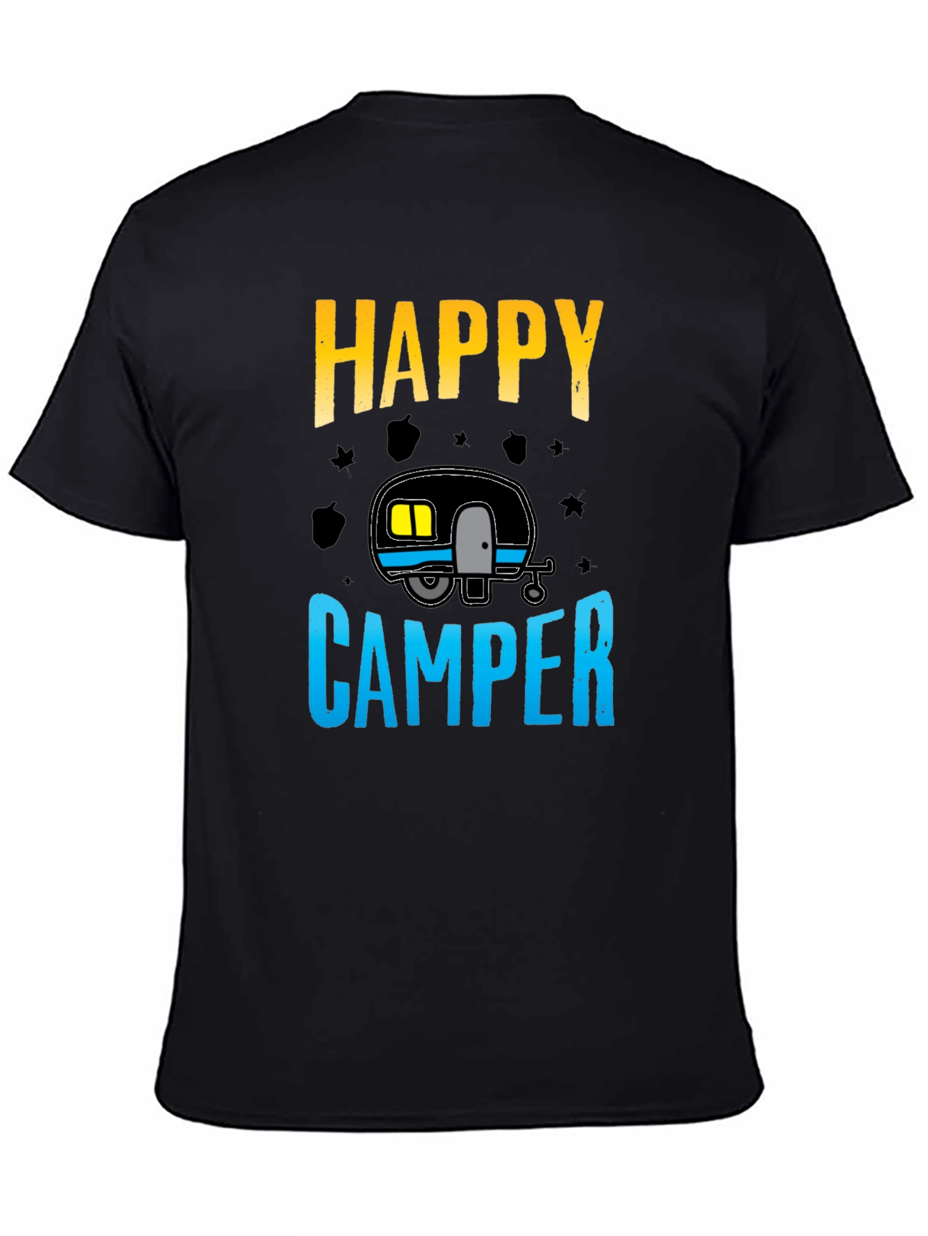 Black Happy Camper Graphic Tee view 4