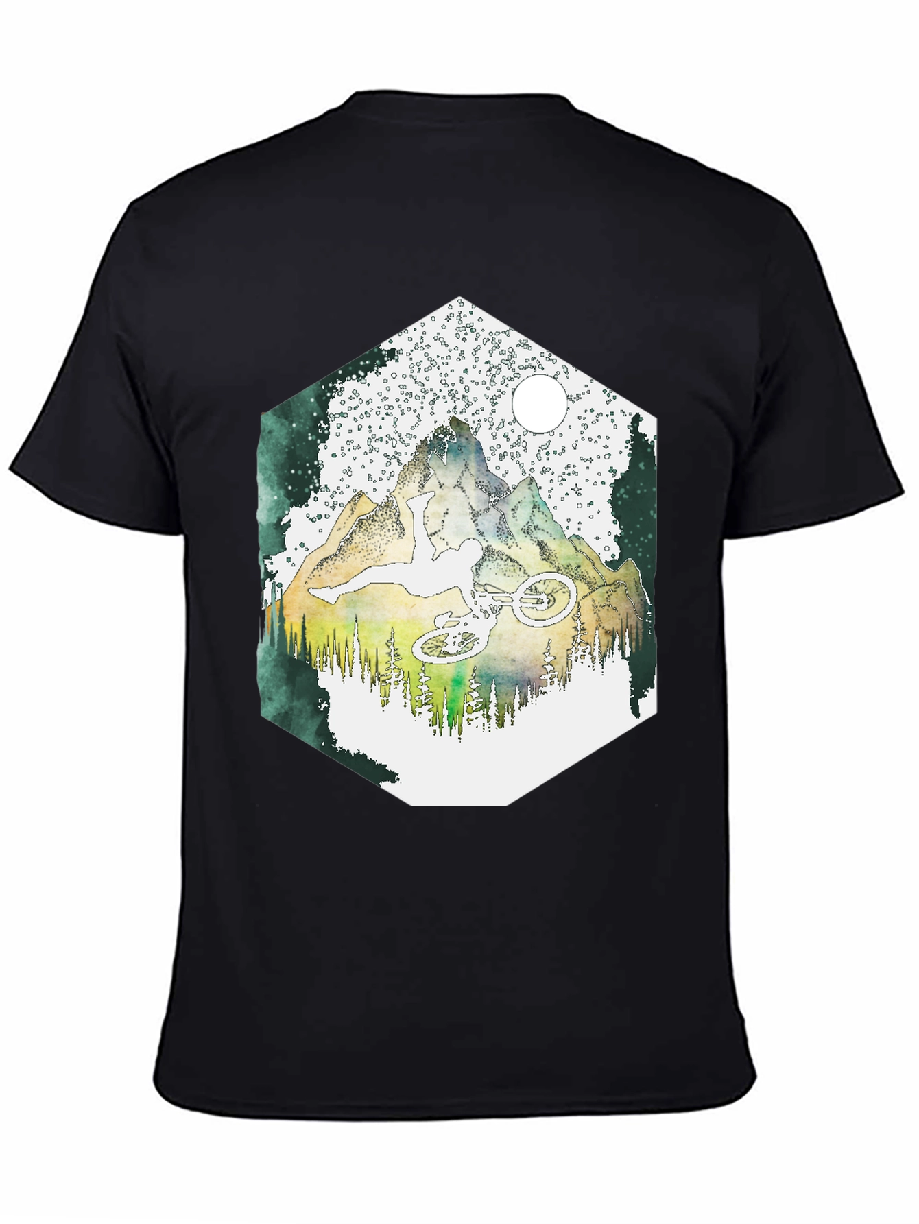 Black Mountain Biker Graphic Tee - Adventure Ready! view 4