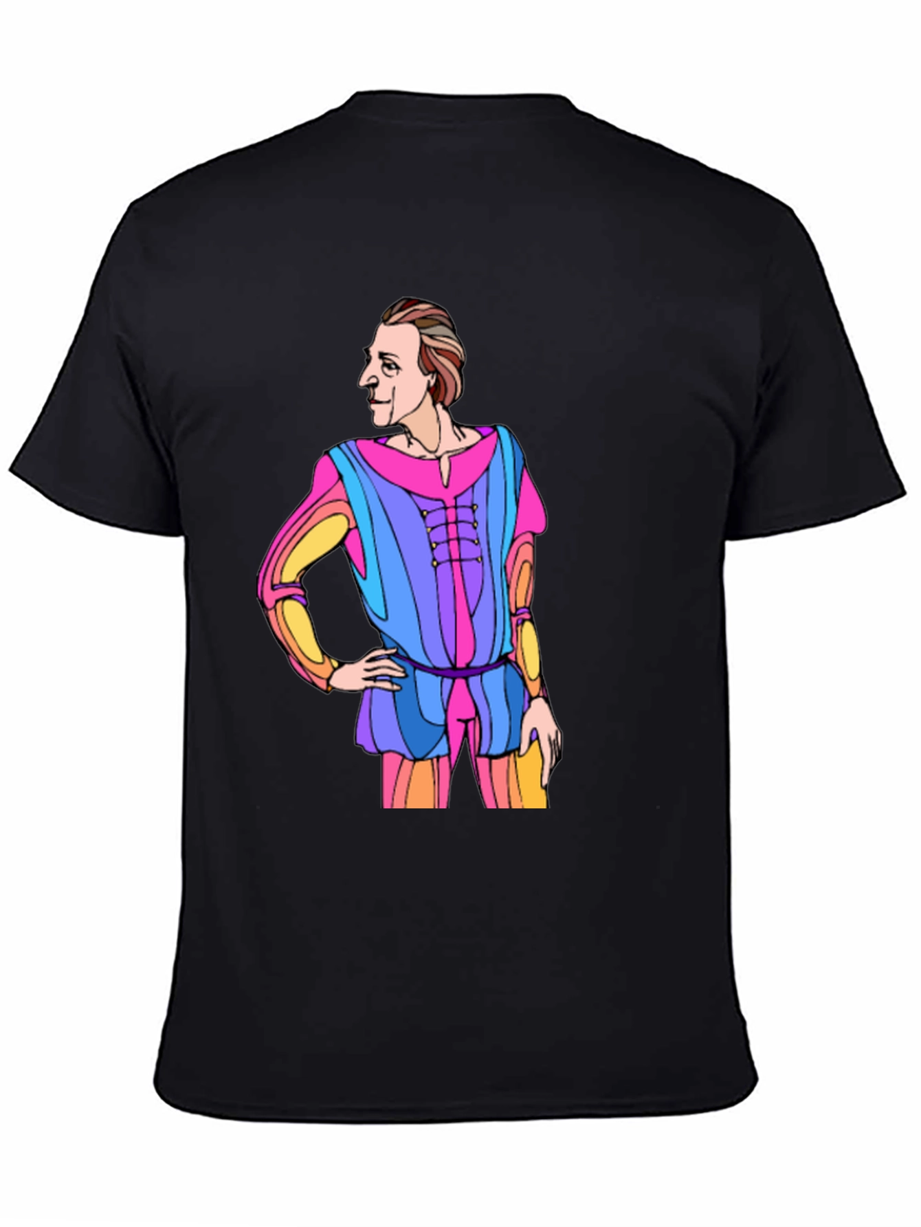 Black Renaissance Man Black Graphic Tee view 4