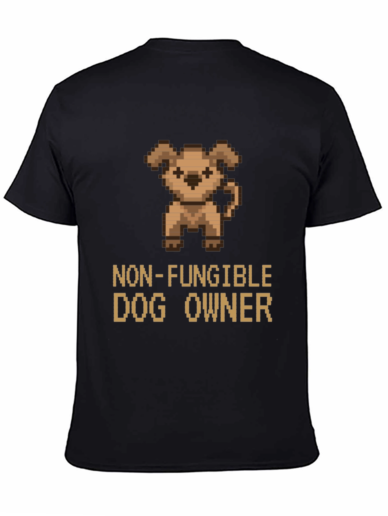 Black Non-Fungible Dog Owner Graphic T-Shirt view 4