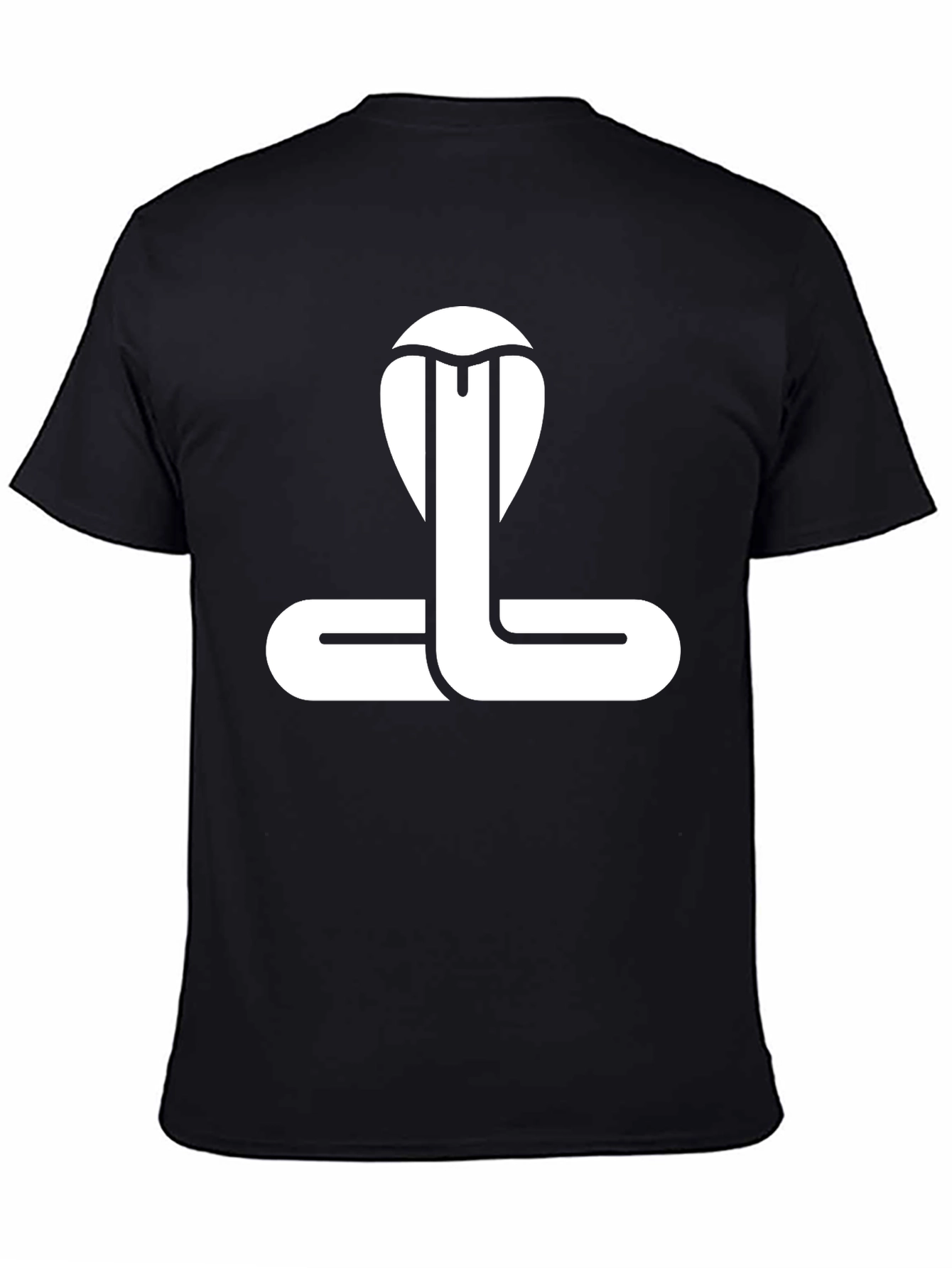 Black Cobra Graphic T-Shirt - Stylish Snake Design view 4