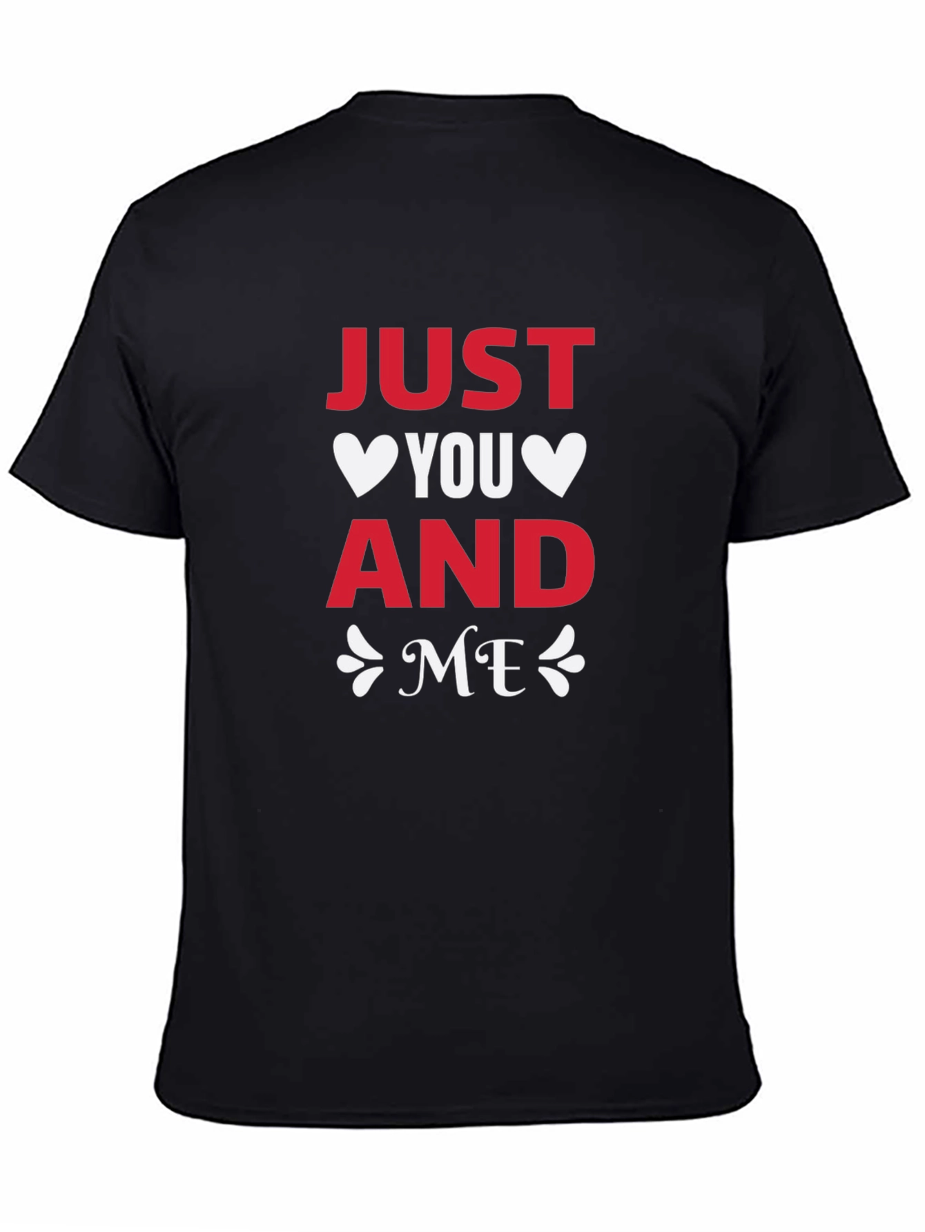 Black Just You and Me Graphic T-Shirt view 4