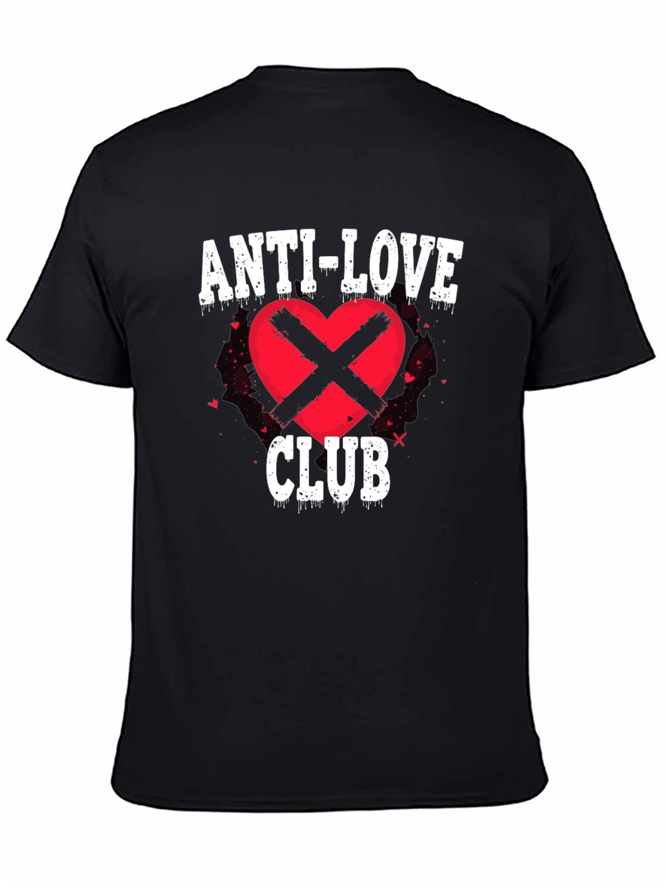 Black Anti-Love Club Graphic T-Shirt view 4