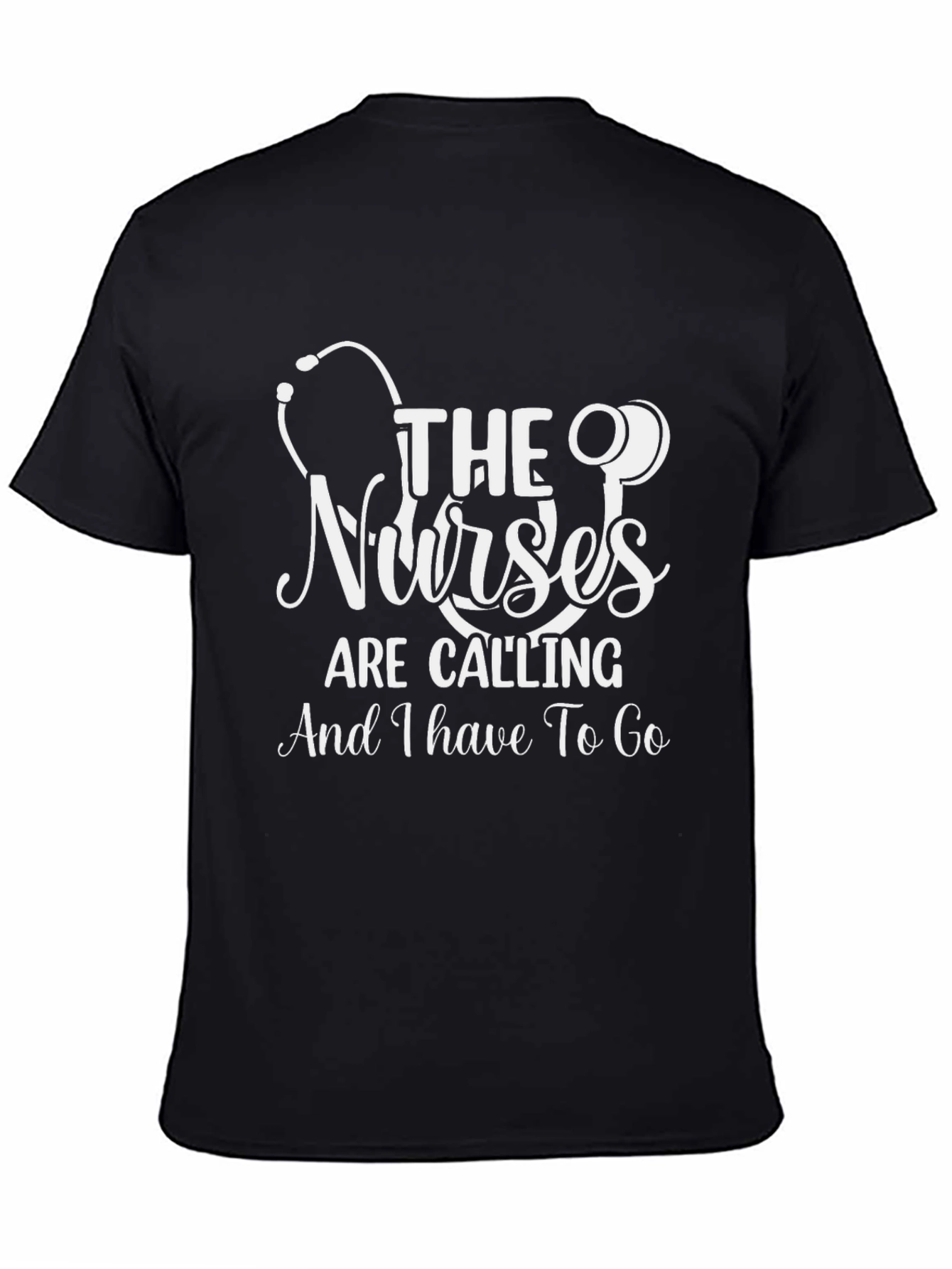 Black Nurses Are Calling T-Shirt - Black Cotton Blend view 4