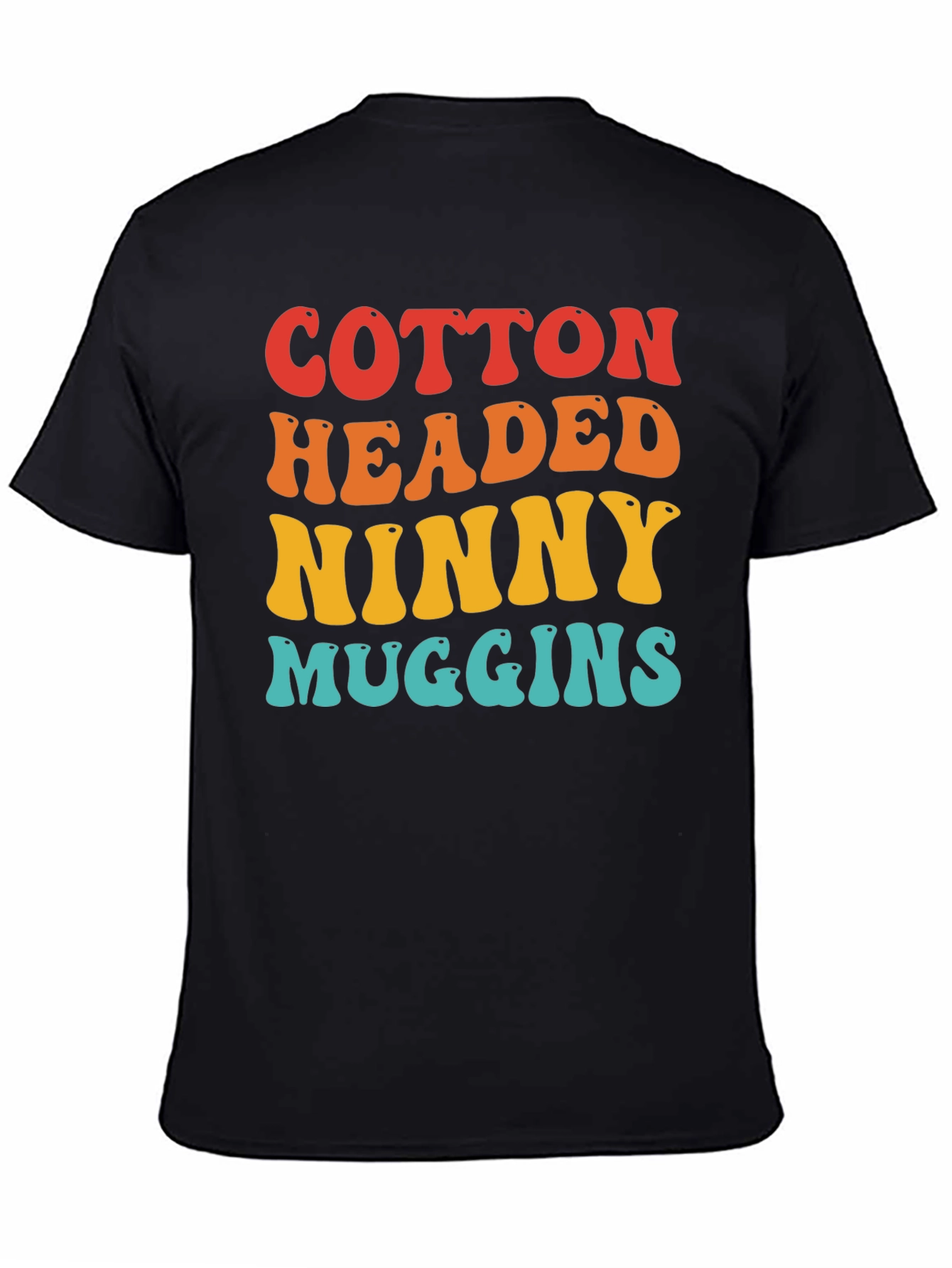 Black Cotton Headed Ninny Muggins Graphic Tee view 4