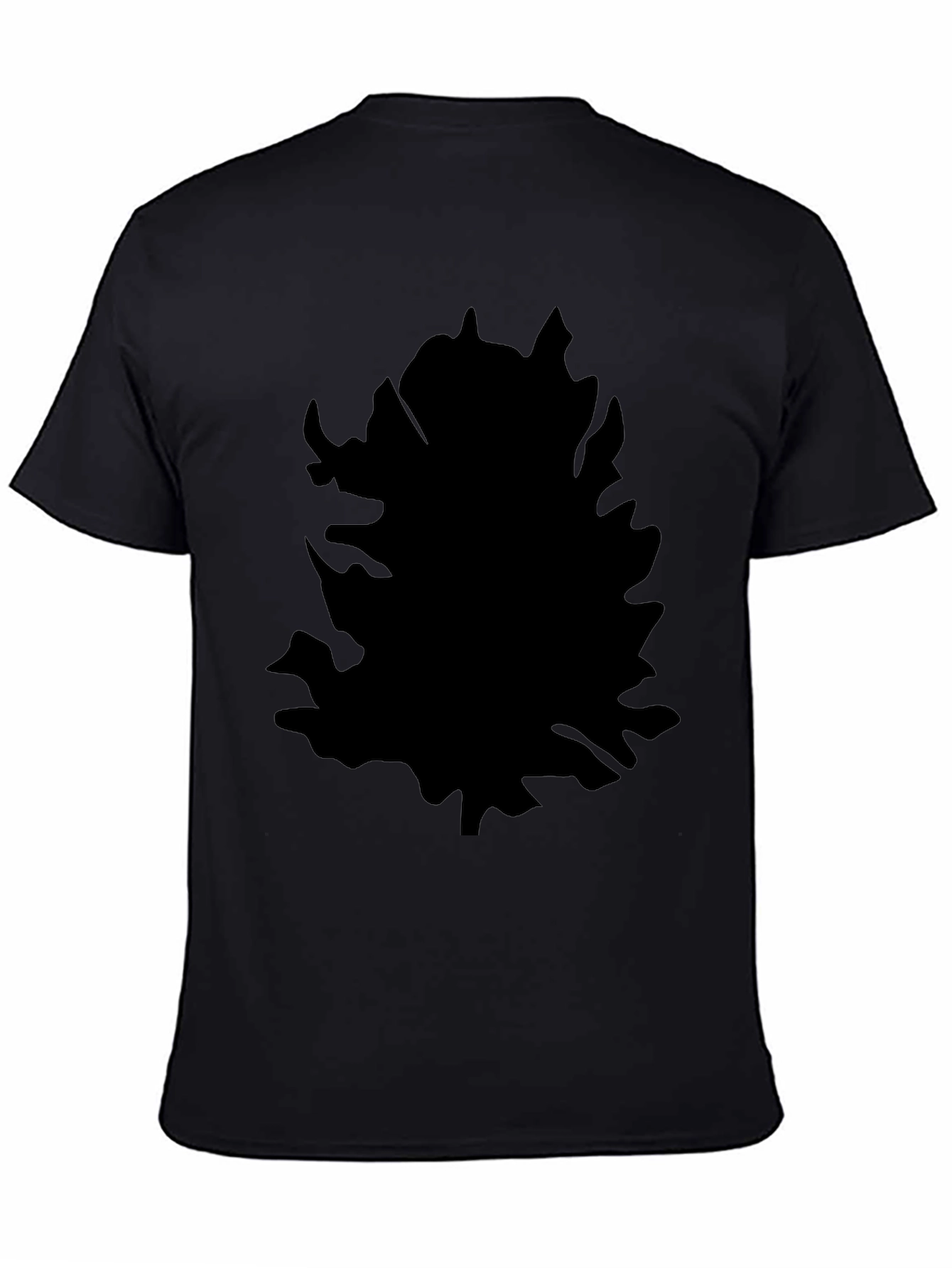 Black Men's Graphic Black T-Shirt view 4