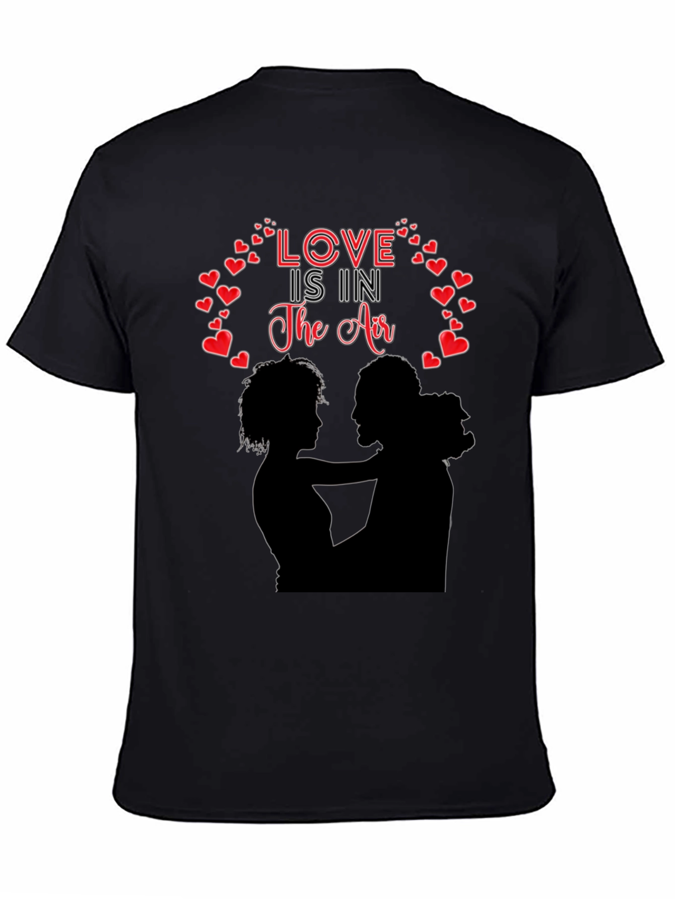 Black Love is in the Air Graphic T-Shirt view 4