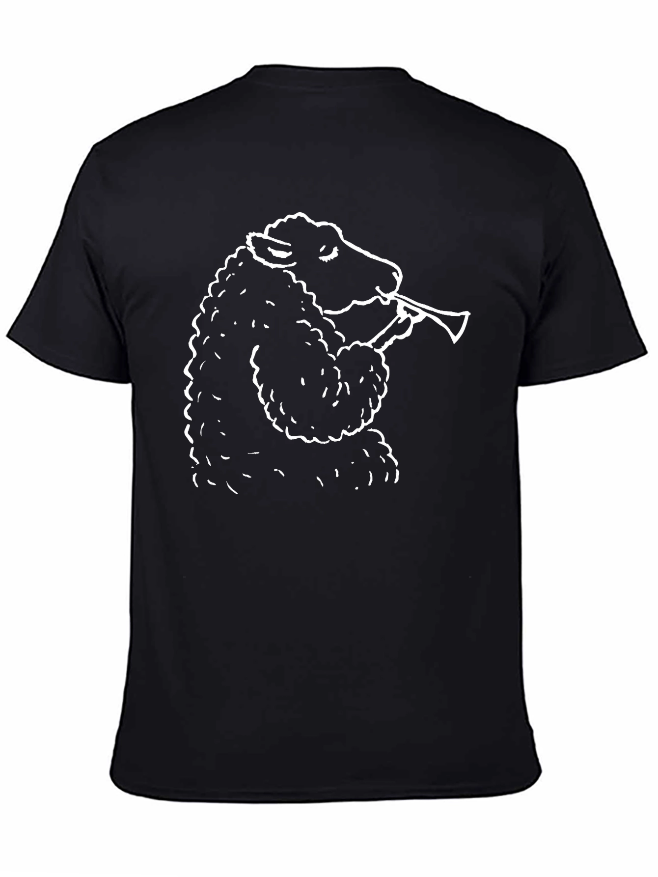 Black Sheep Trumpet Graphic Tee - Black Cotton Comfort view 4