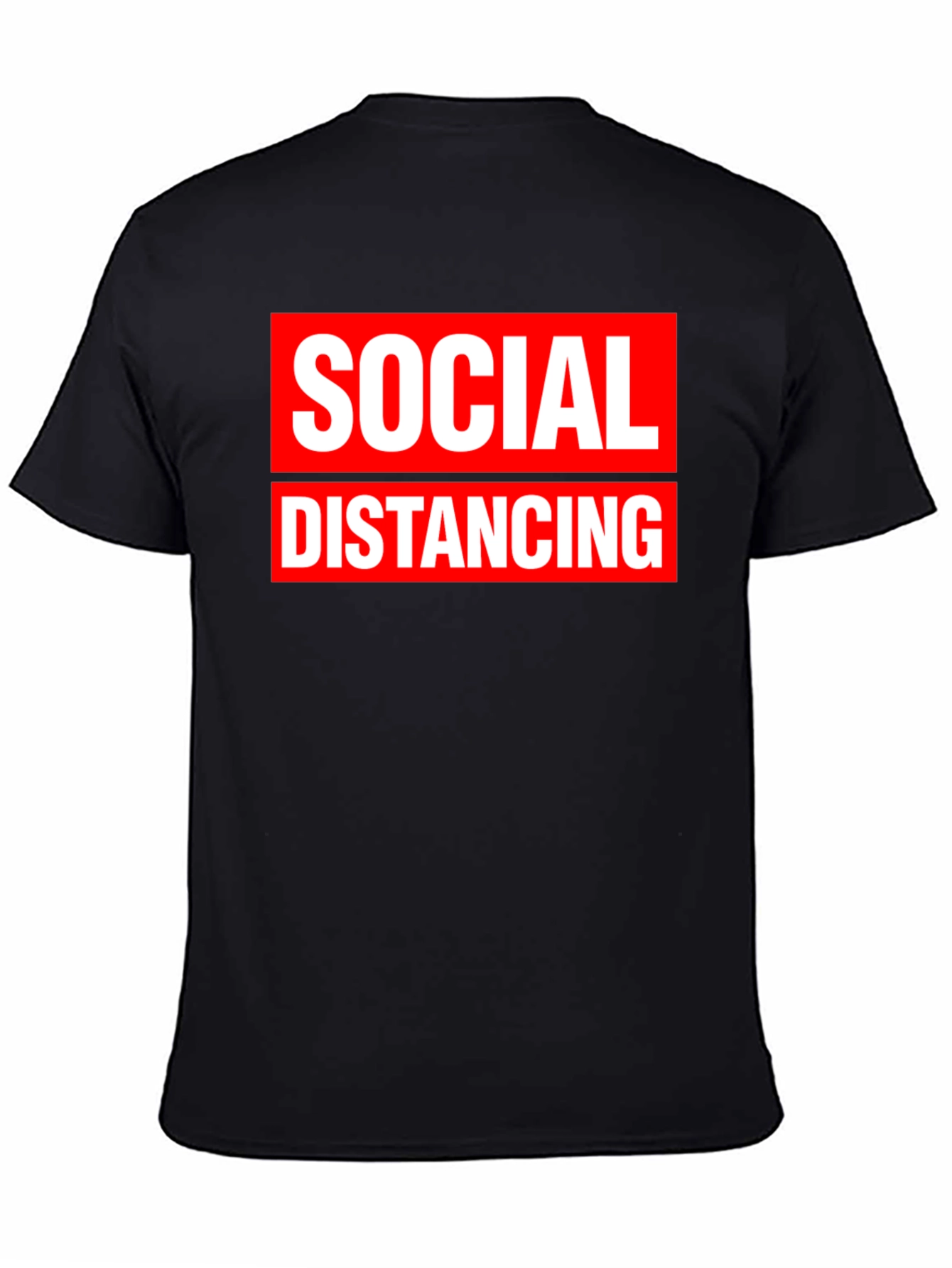 Social Distancing Graphic Tee - Black - 4