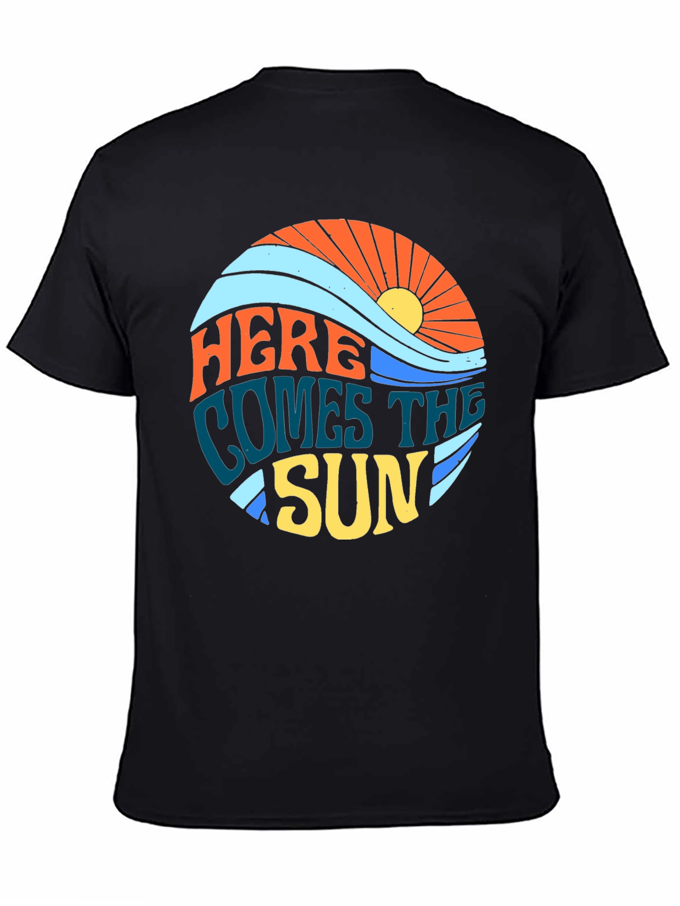 Black Here Comes The Sun Graphic Tee view 4