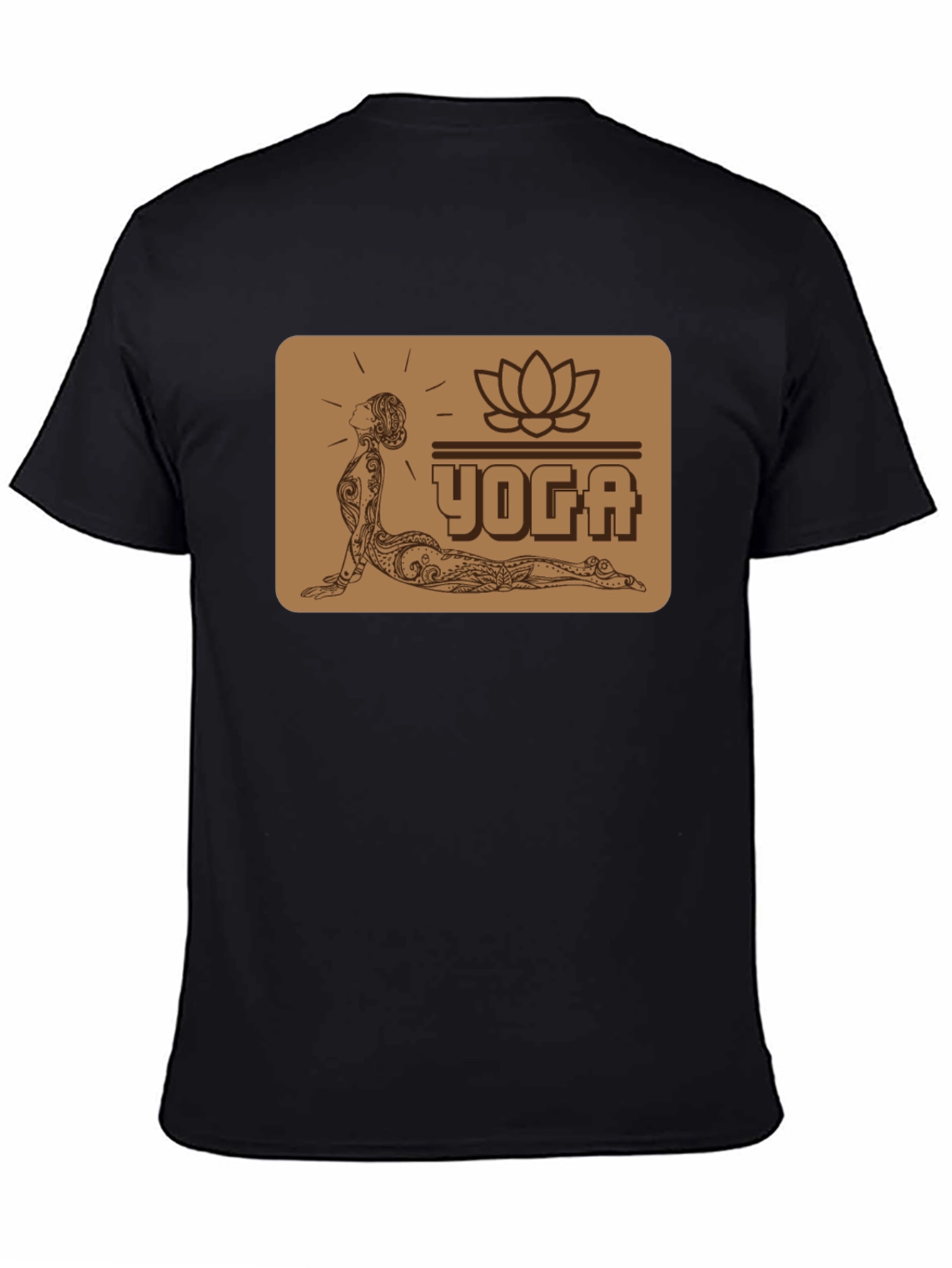 Black Yoga Graphic T-Shirt view 4