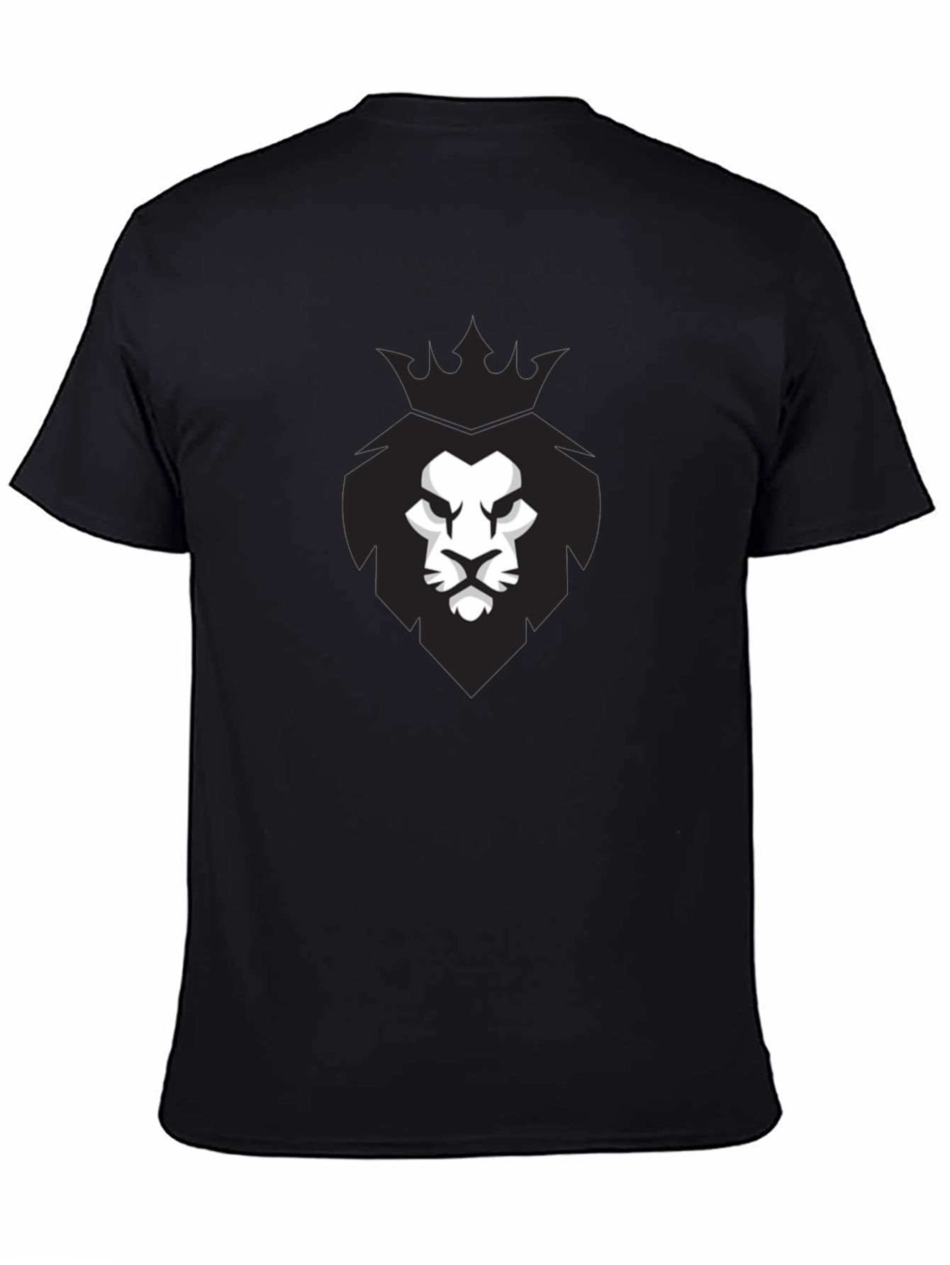 Black Lion King T-Shirt - Mens Black Graphic Tee view 4