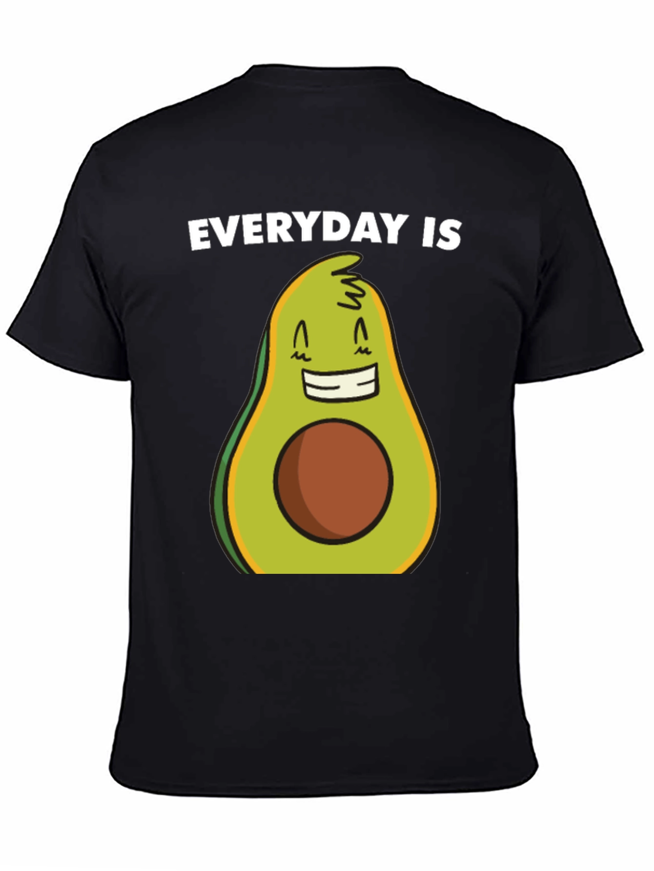 Black Everyday is Avocado T-Shirt - Funny Graphic Tee view 4