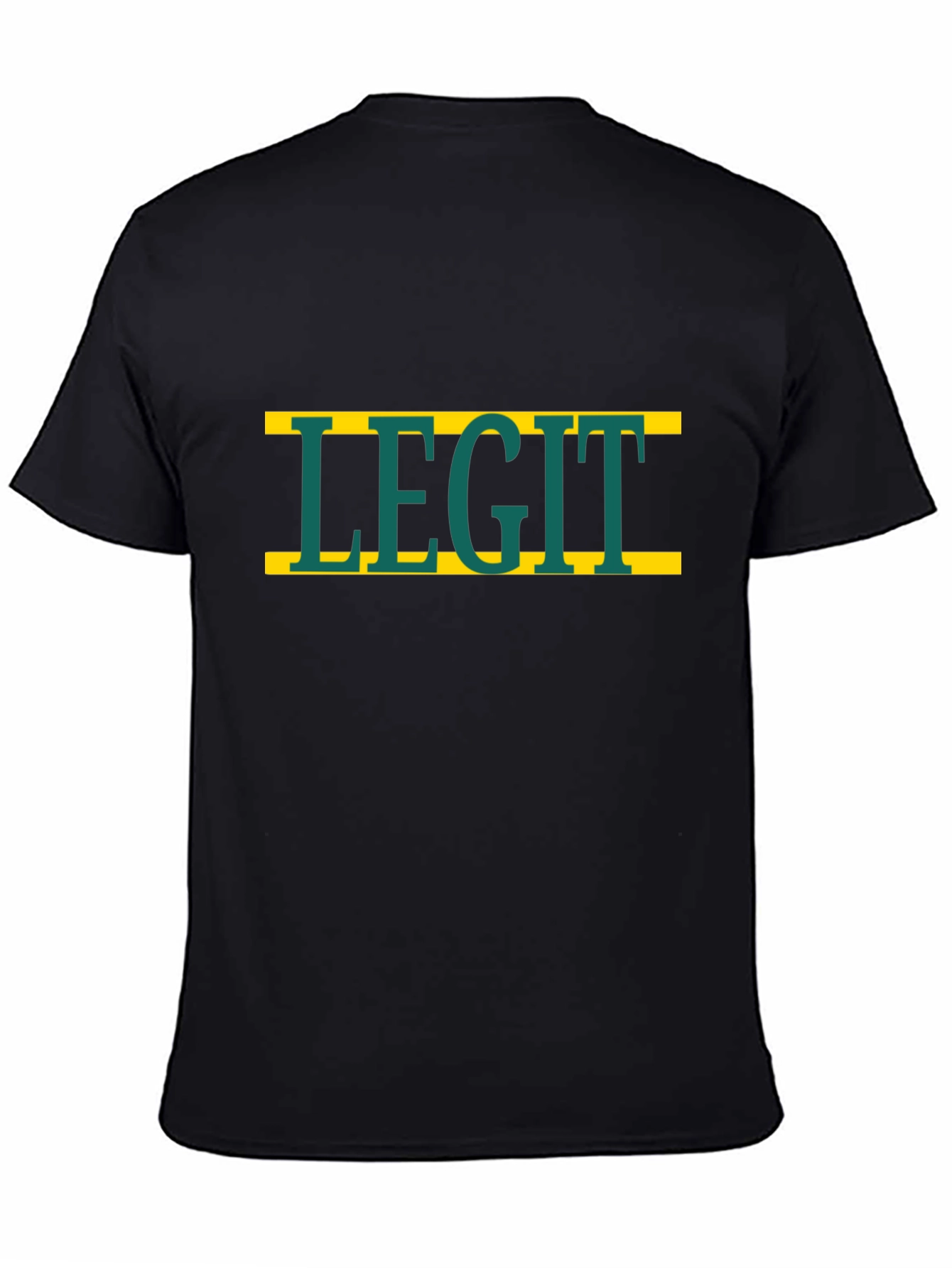 Black Legit Graphic Tee - Bold Statement T-Shirt view 4