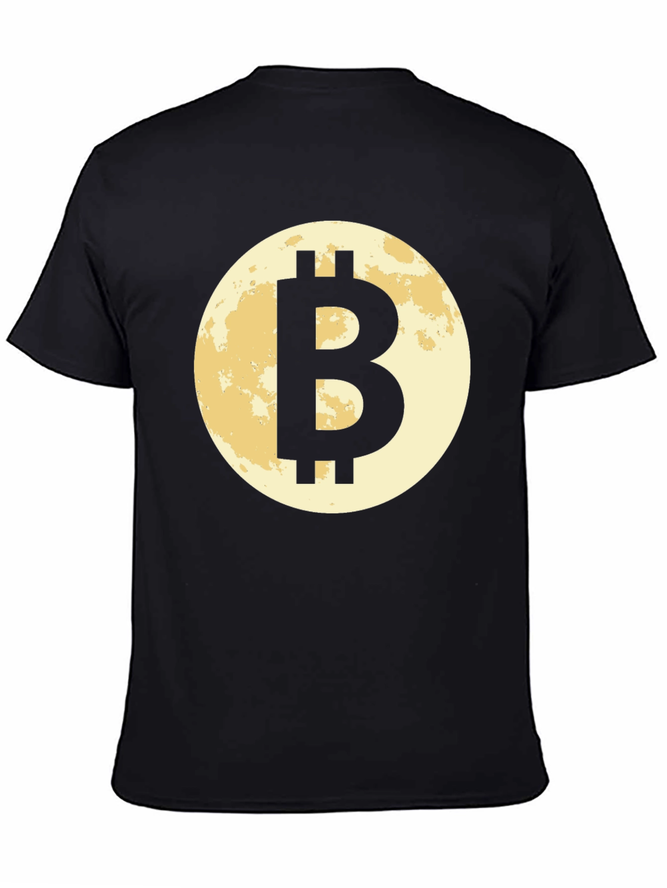 Black Bitcoin Moon Black T-Shirt Cryptocurrency BTC Crypto view 4