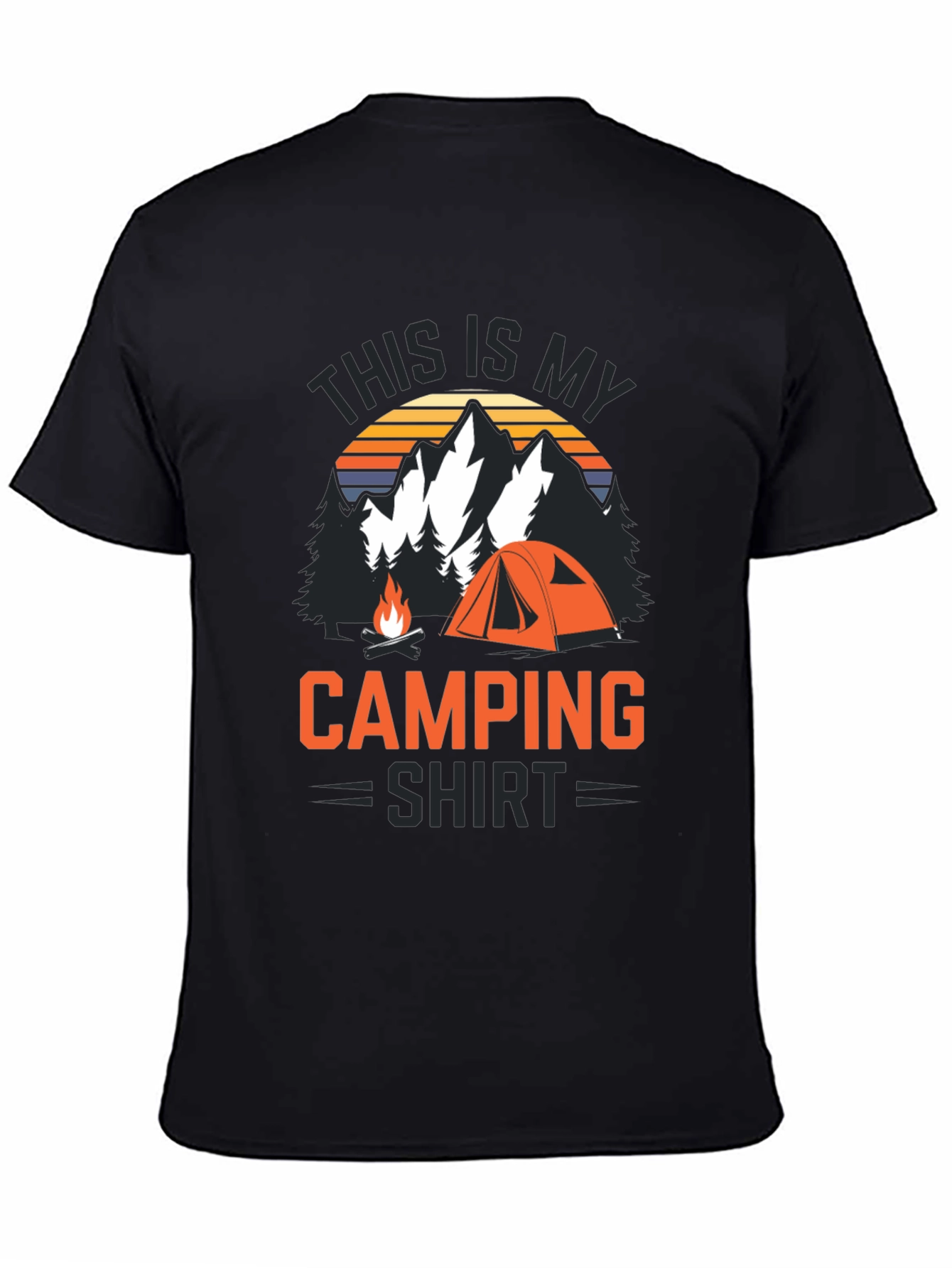 Black Camping Shirt - This is My Camping Shirt view 4
