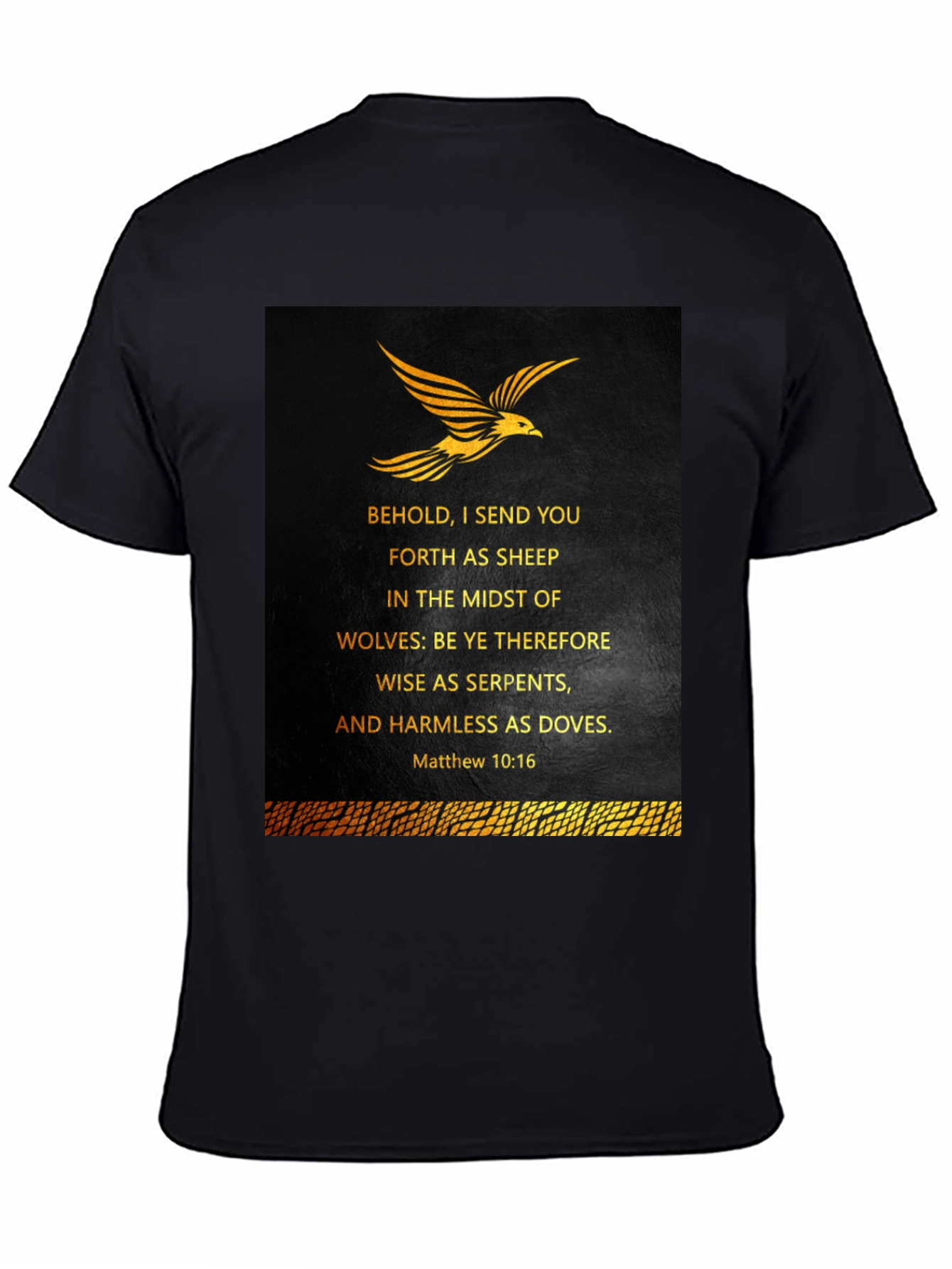 Black Behold I Send You Forth T-Shirt view 4