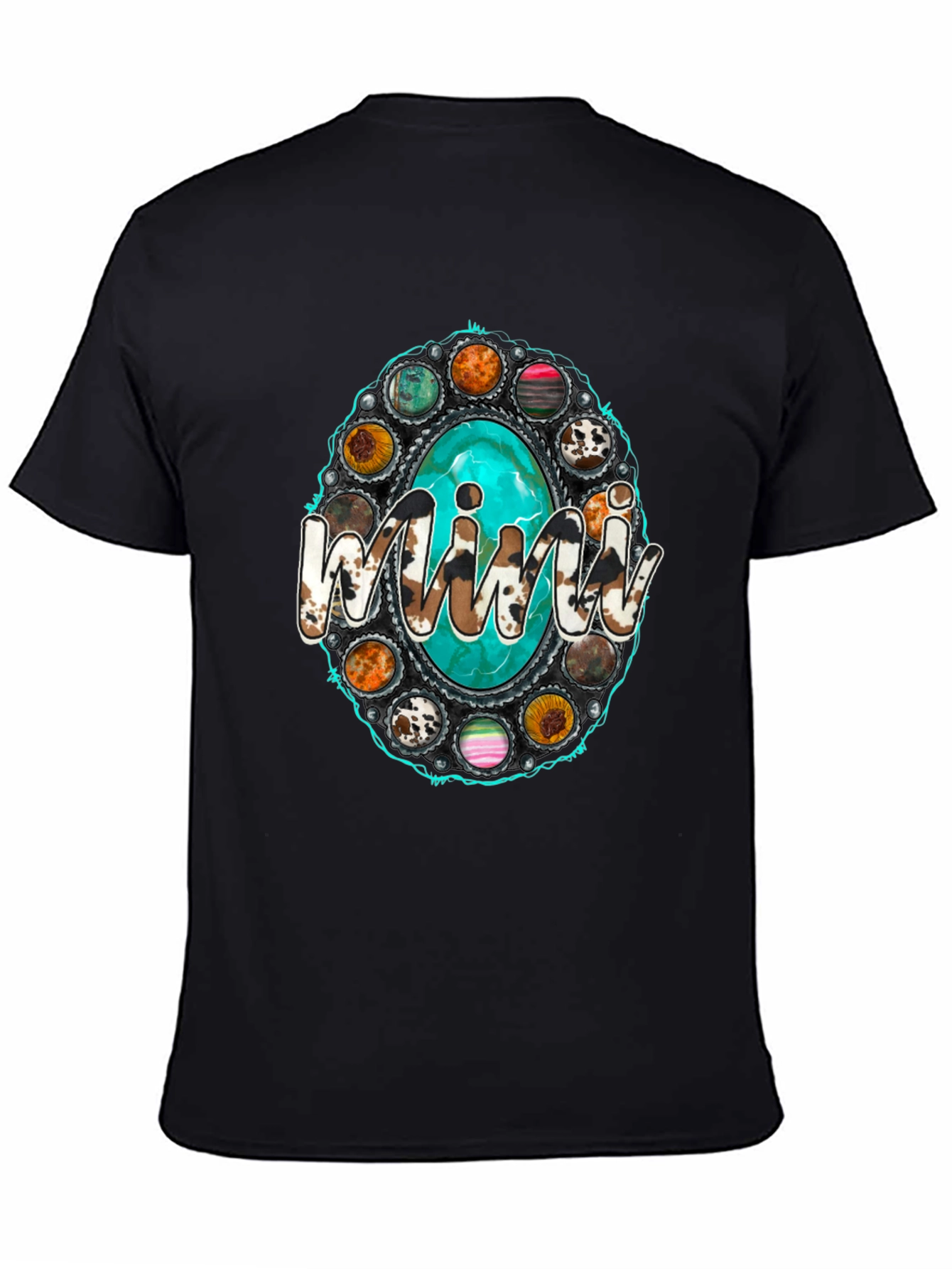 Black Western Style "Mini" Graphic T-Shirt view 4