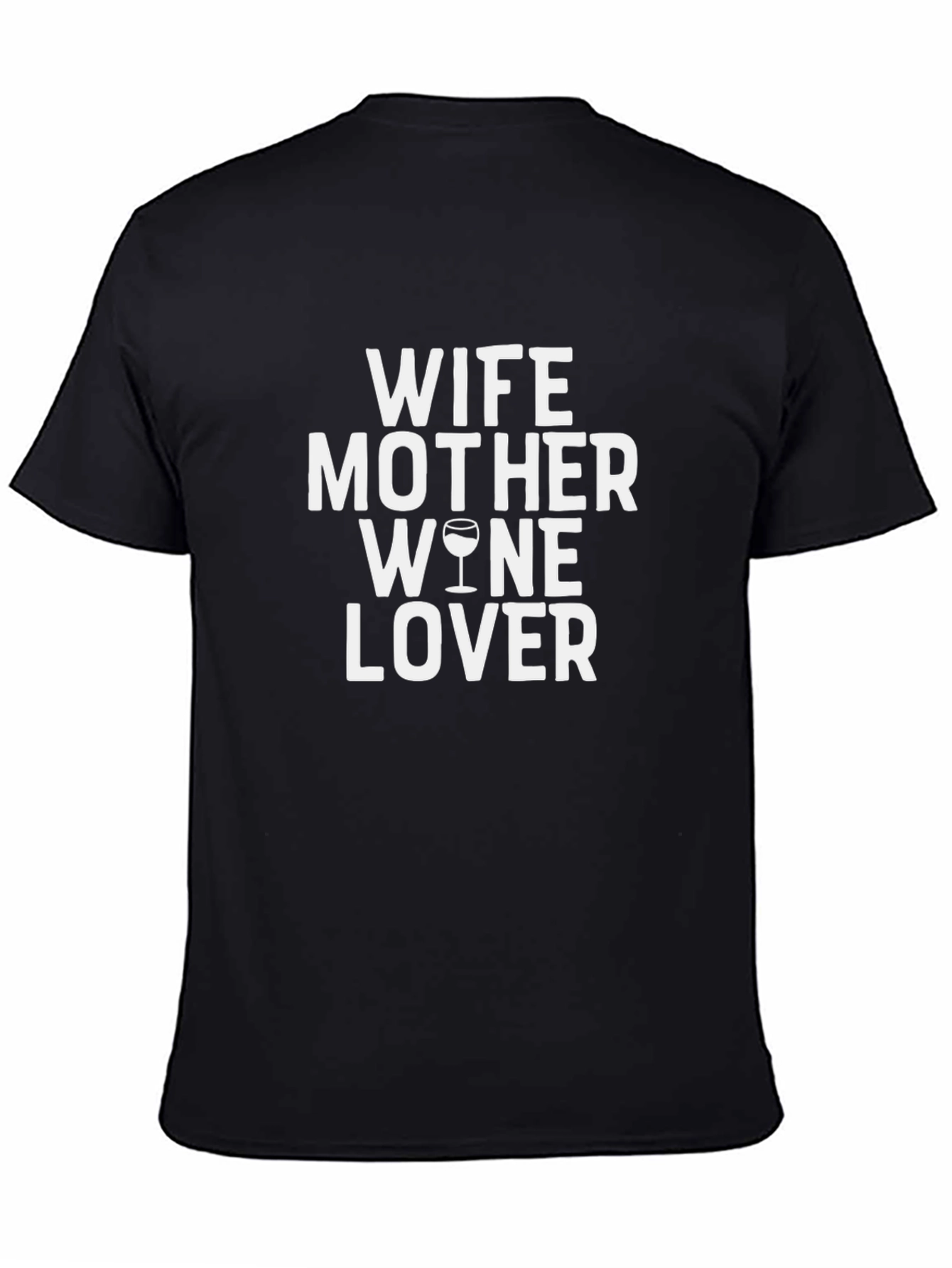 Black Wife Mother Wine Lover Graphic Tee view 4
