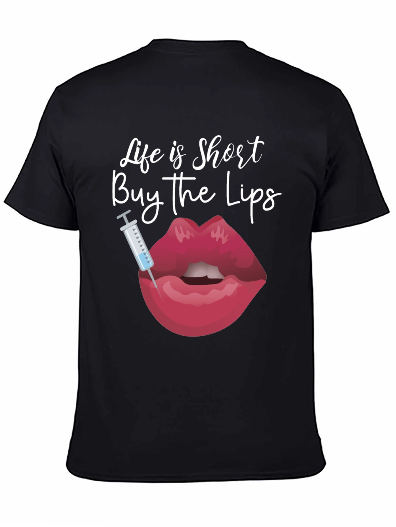 Black Life is Short Buy the Lips T-Shirt view 4