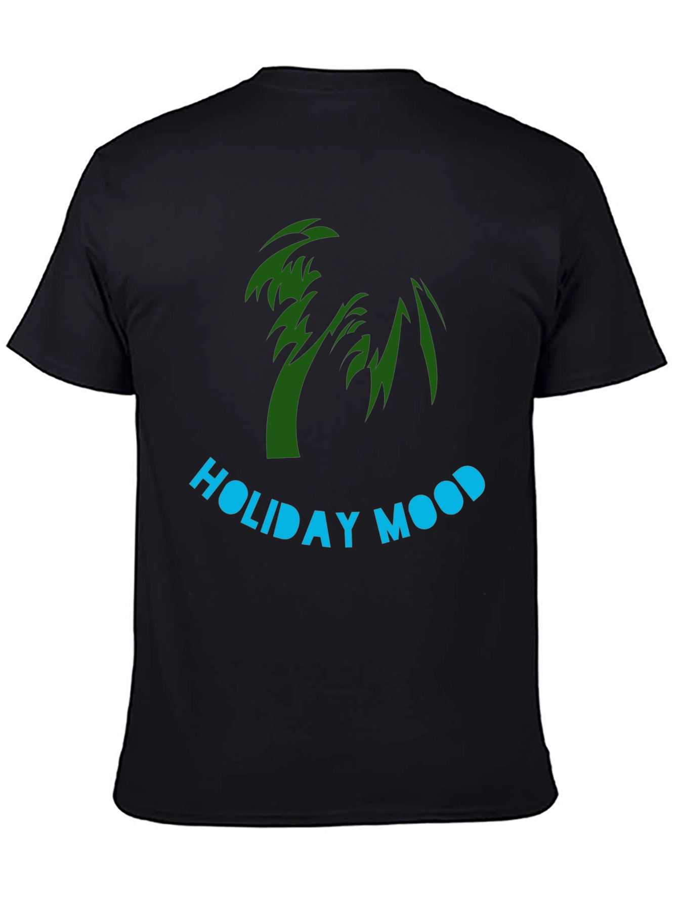 Black Holiday Mood Graphic Tee view 4