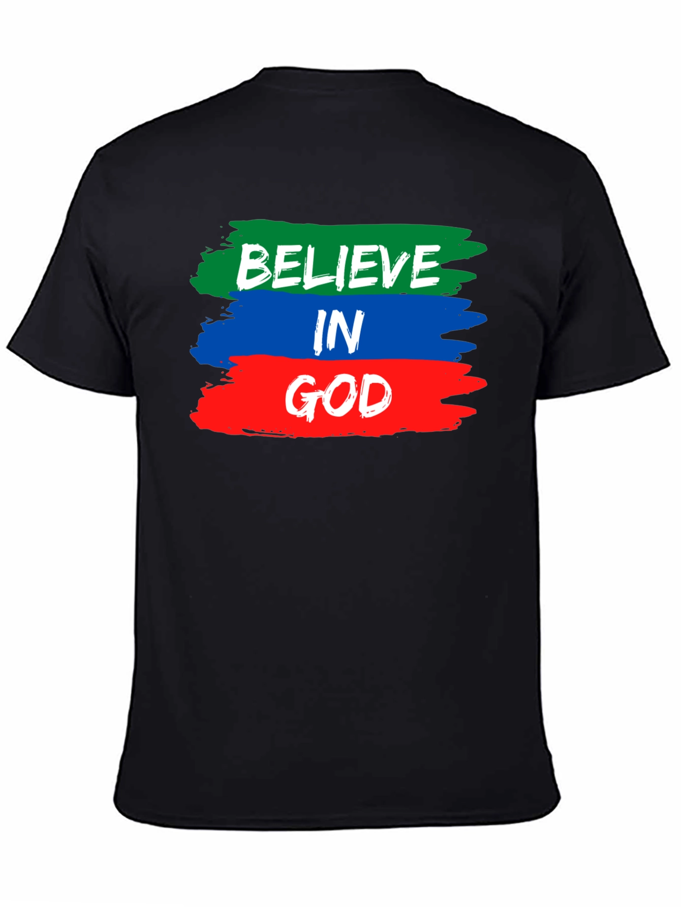Believe in God T-Shirt - Brush Stroke Design - 4