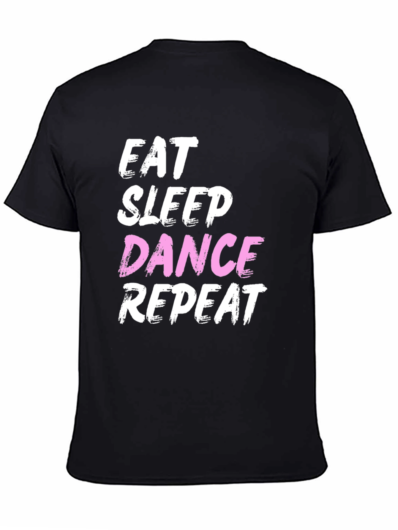 Black Eat Sleep Dance Repeat Graphic Tee view 4