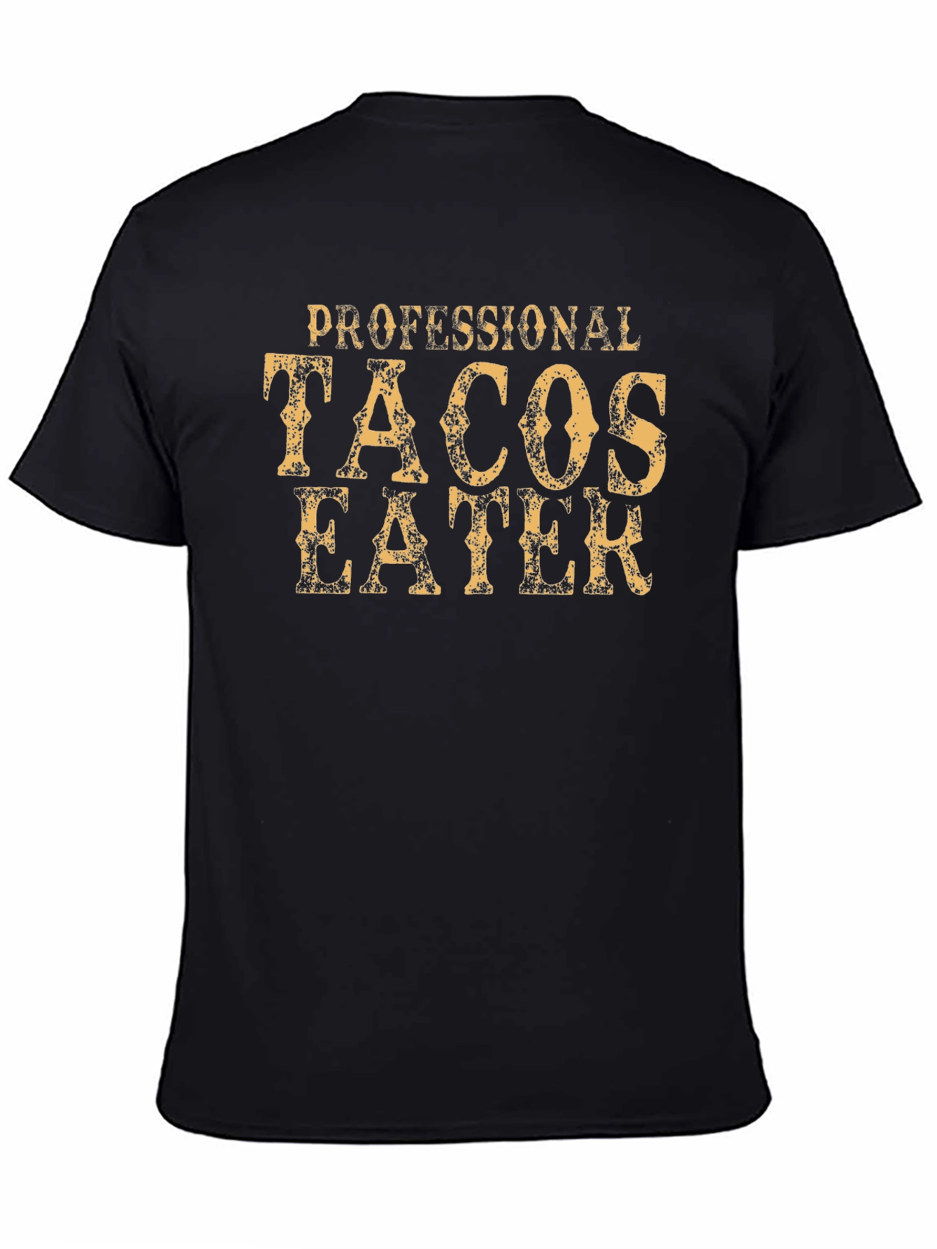 Black Professional Tacos Eater - Graphic Tee view 4