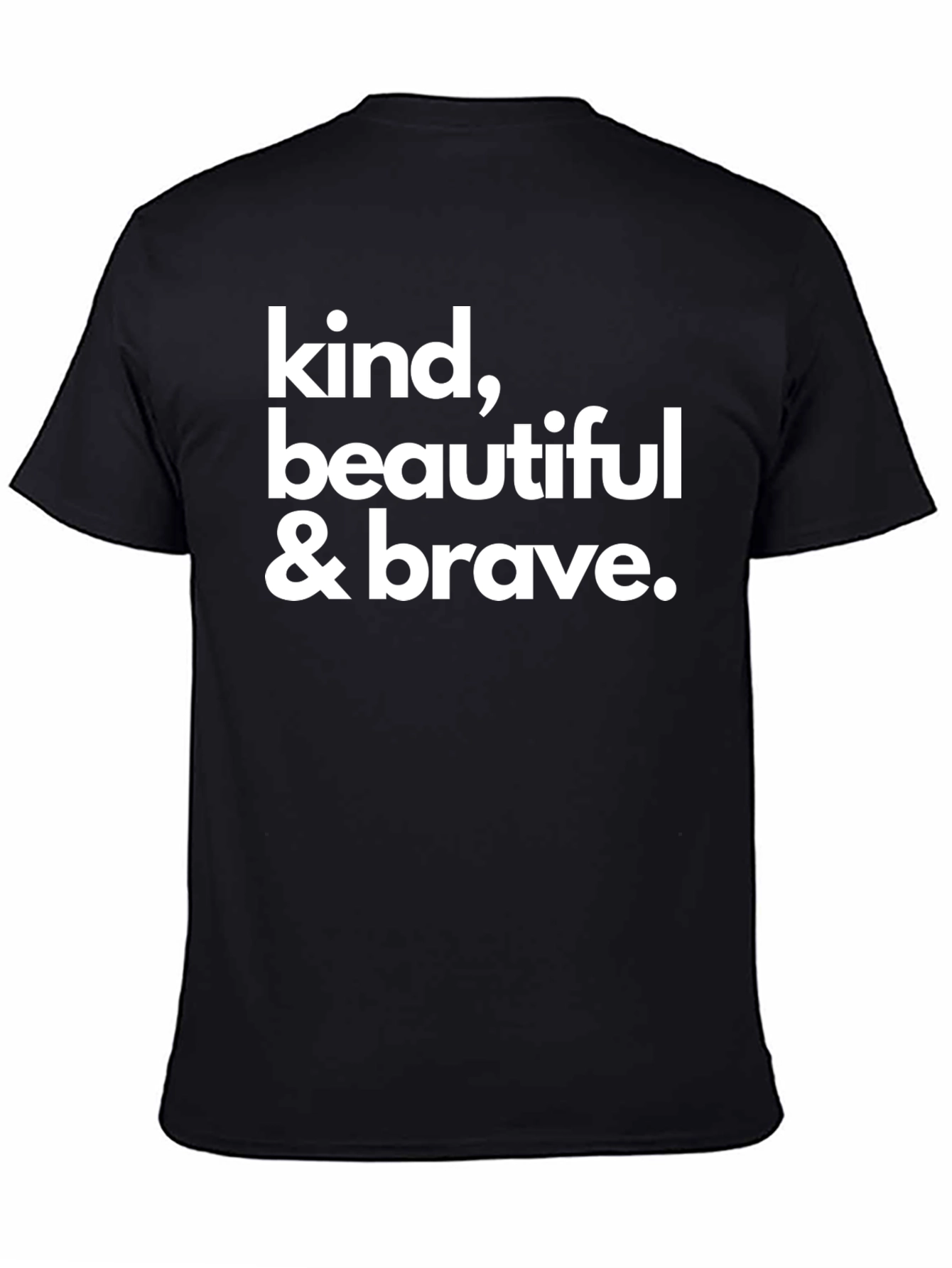 Black Kind Beautiful Brave Graphic Tee view 4