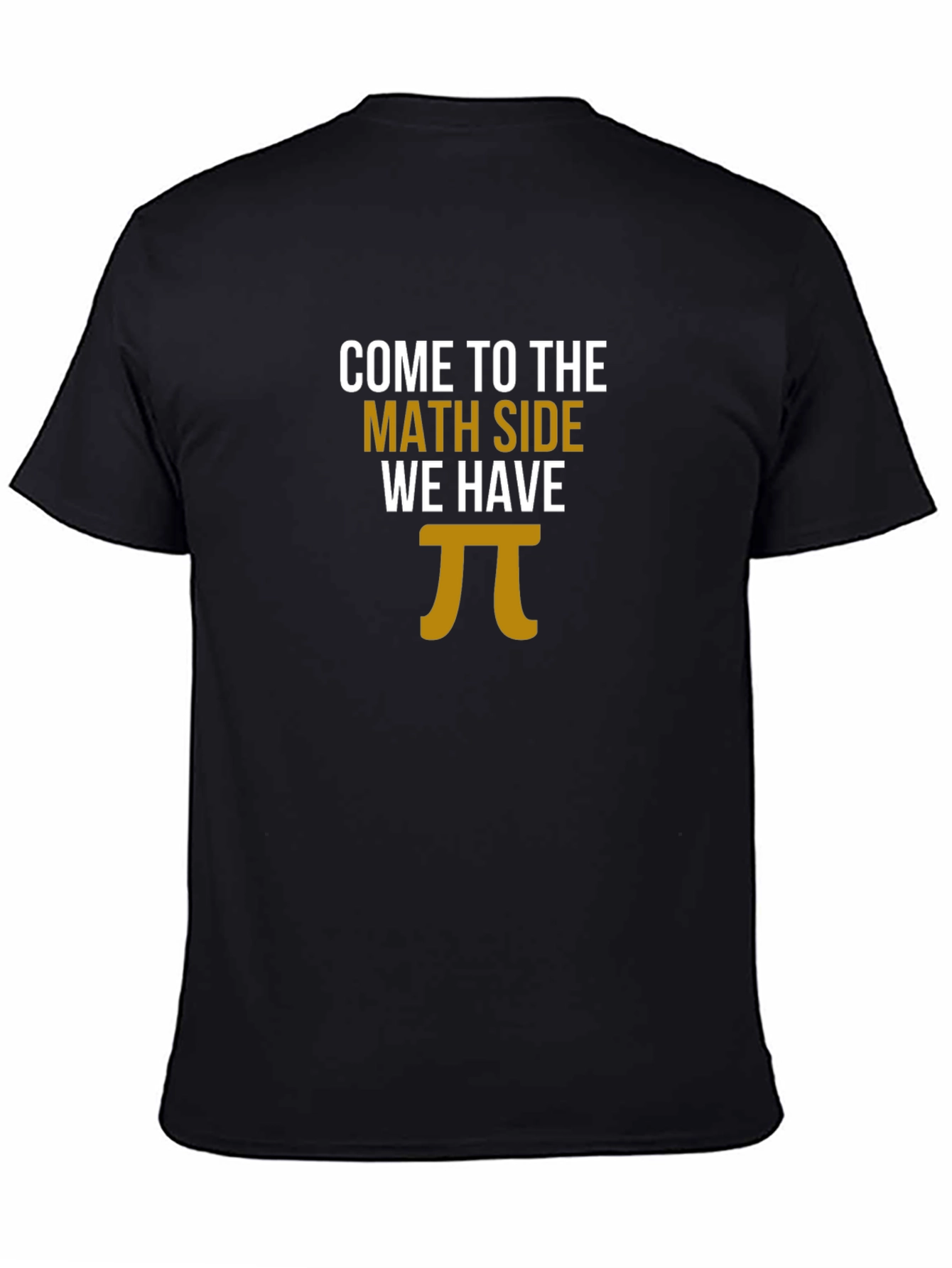 Black Math Side Pi T-Shirt - Funny Geek Tee view 4