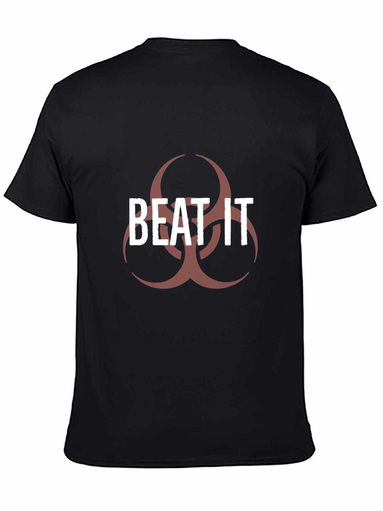 Black Beat It Biohazard T-Shirt - Bold Graphic Tee view 4