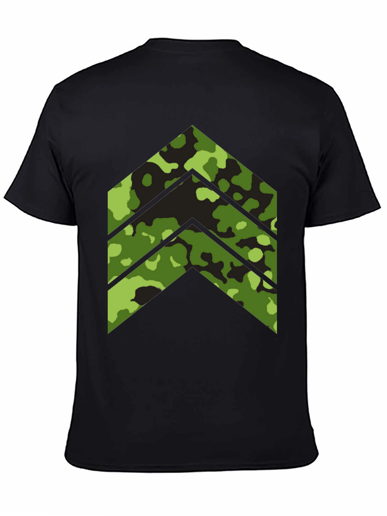 Black Camo Arrow Graphic Tee - Stylish Menswear view 4
