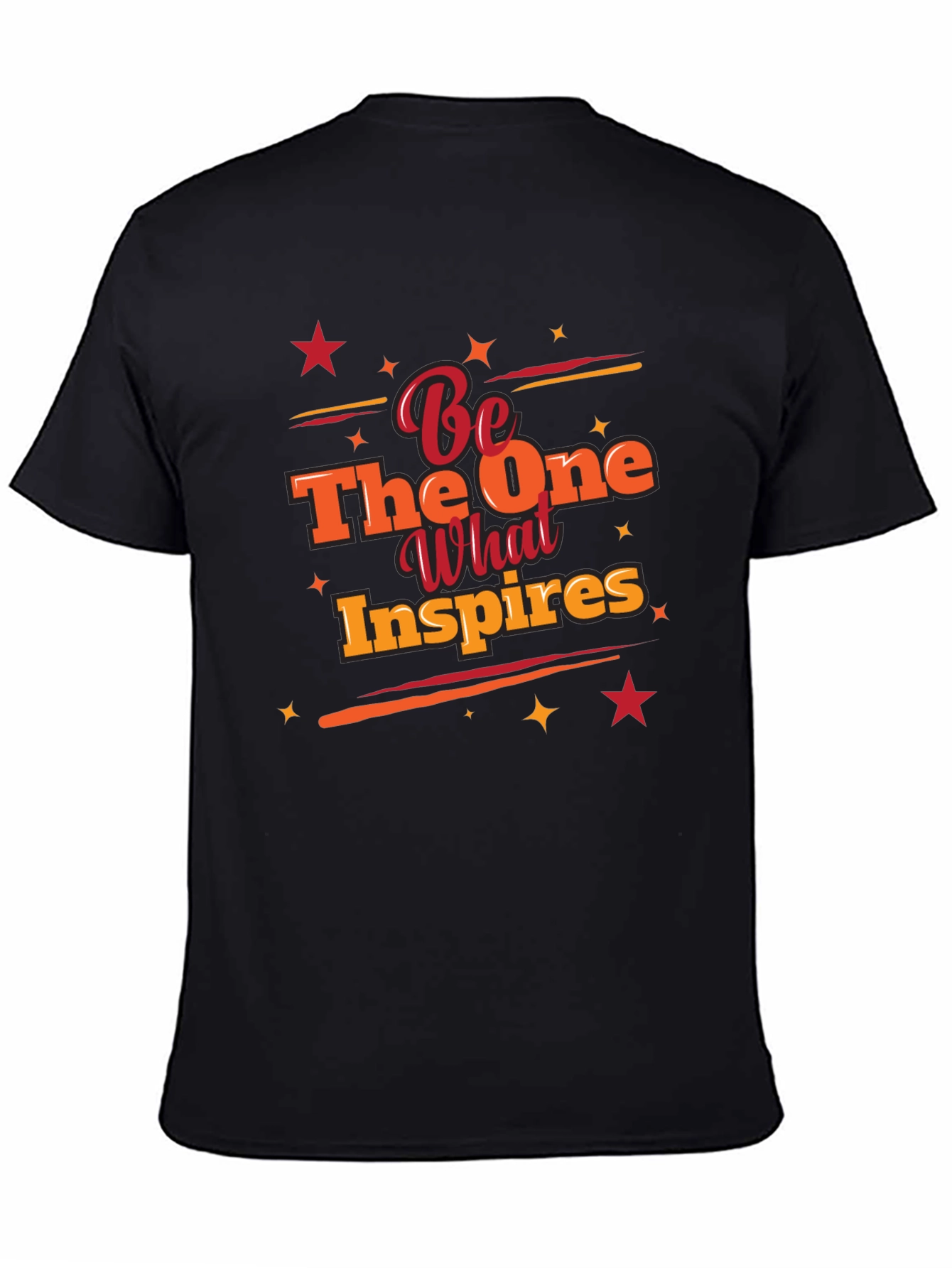 Black Inspirational Graphic Tee - Be The One What Inspires view 4