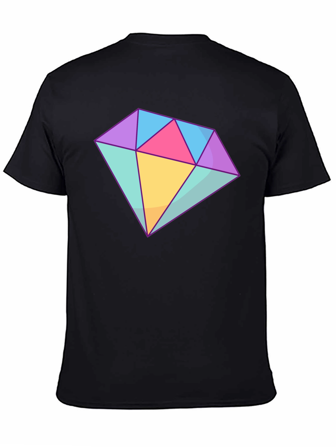 Black Diamond Graphic Tee - Stylish Cotton Blend T-Shirt view 4