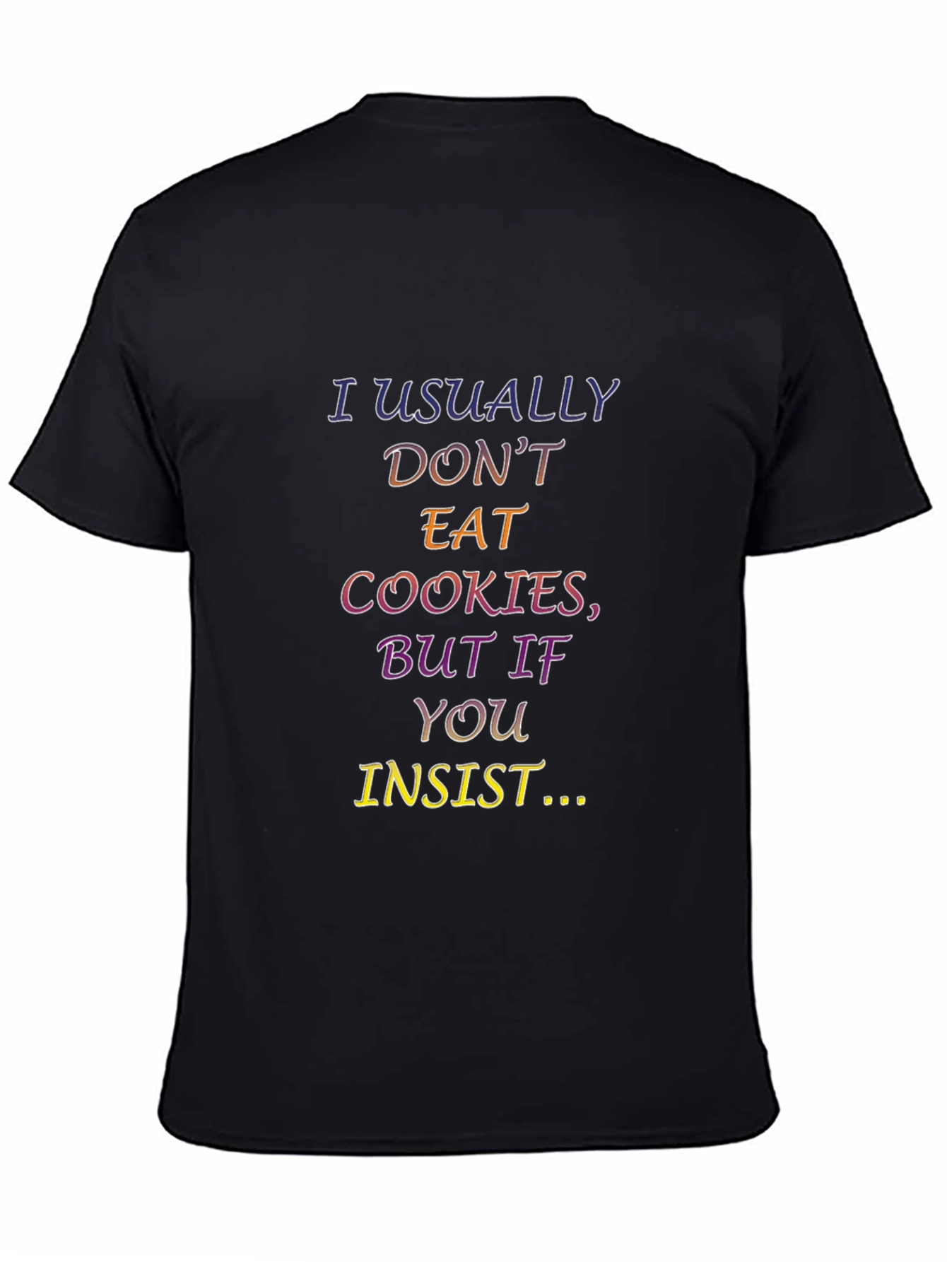 Black Cookie Lover's Novelty T-Shirt view 4