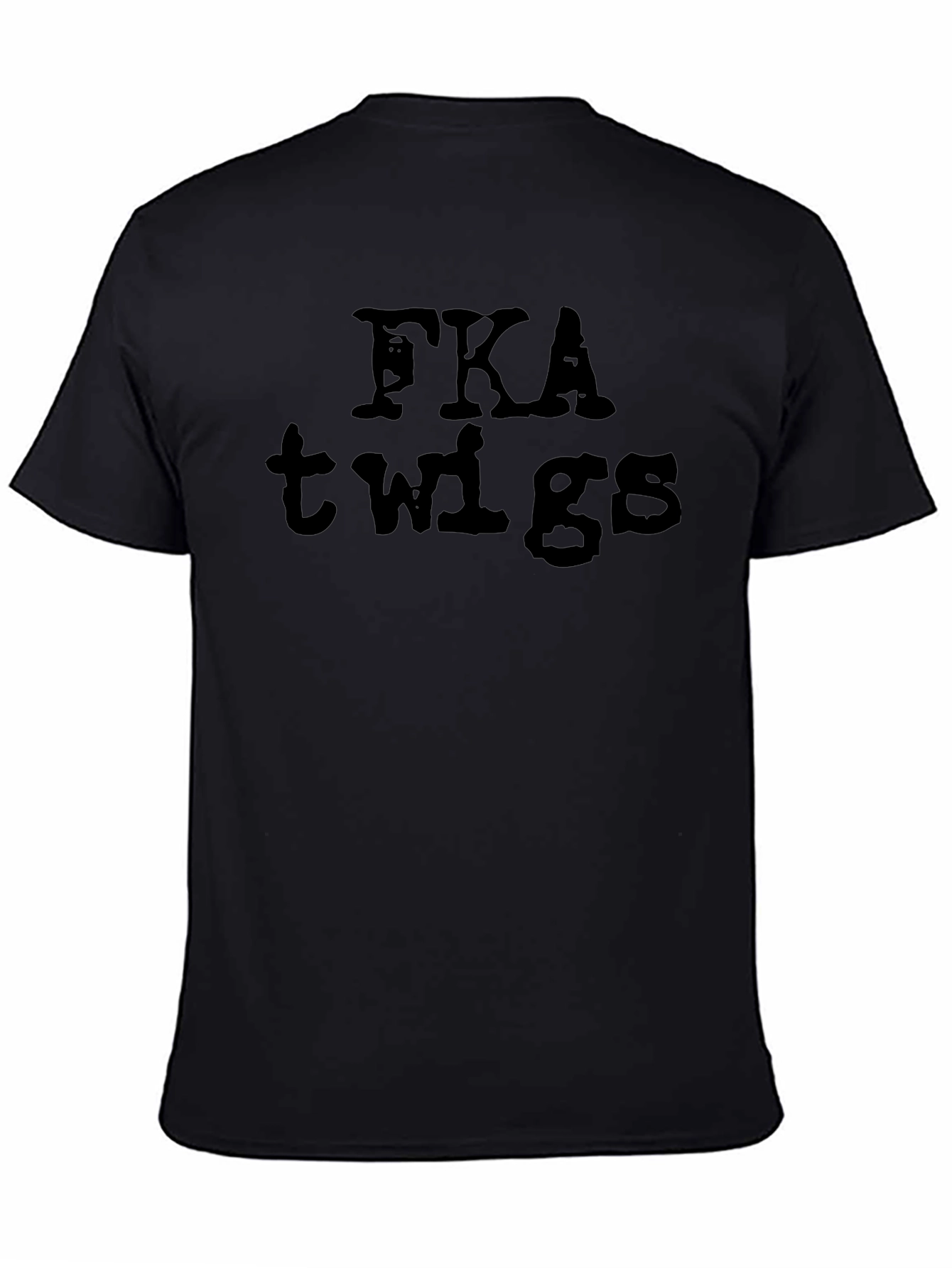 Black FKA Twigs Graphic Black T-Shirt view 4