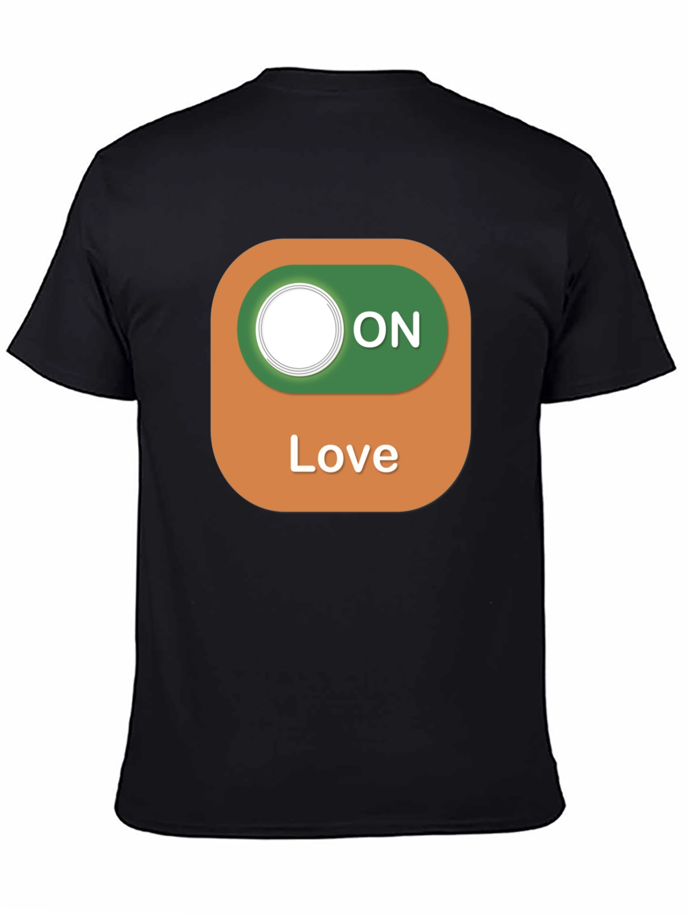 Black Love On Toggle Black T-Shirt view 4