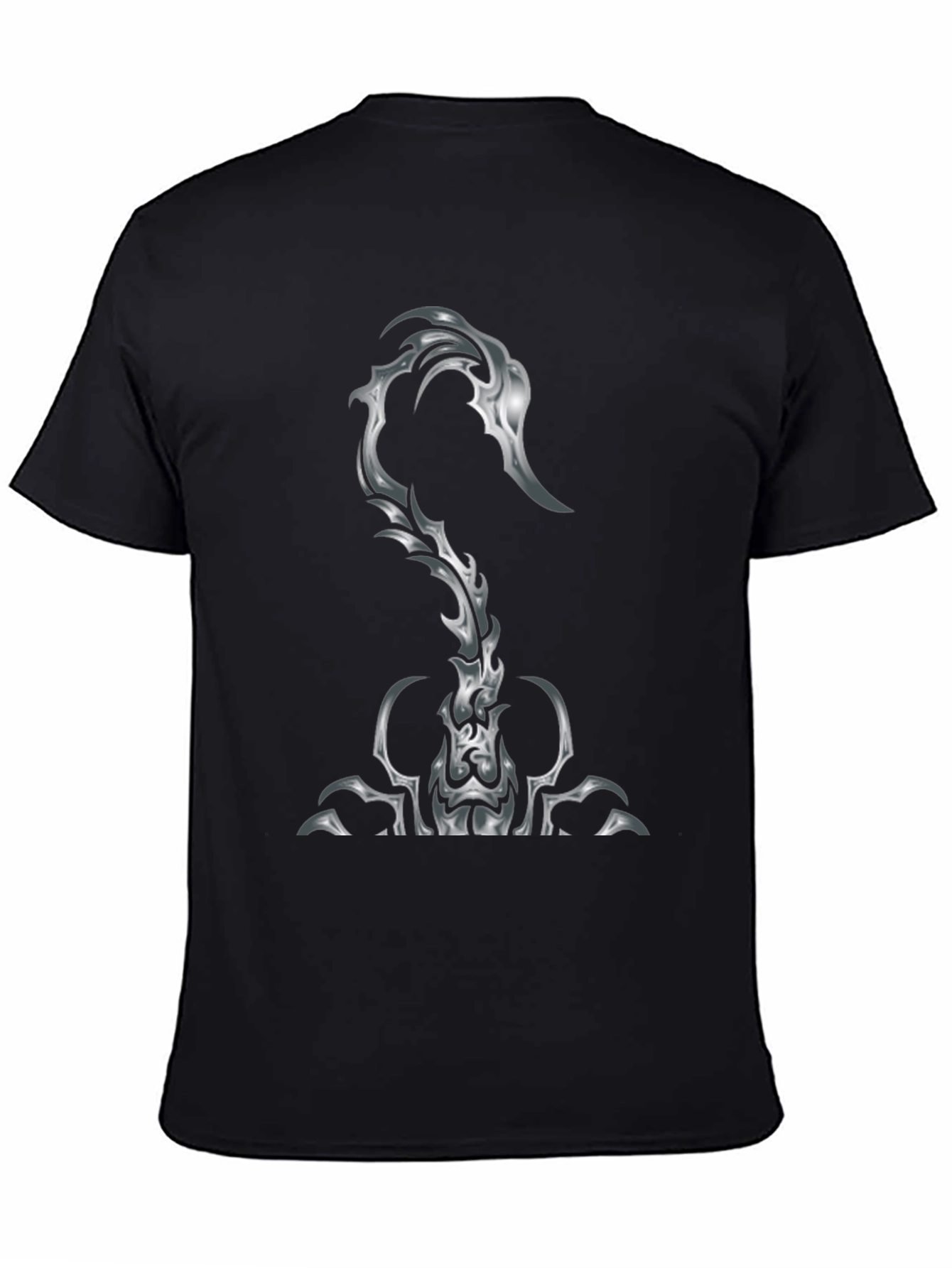 Black Scorpion Graphic Print Black T-Shirt view 4