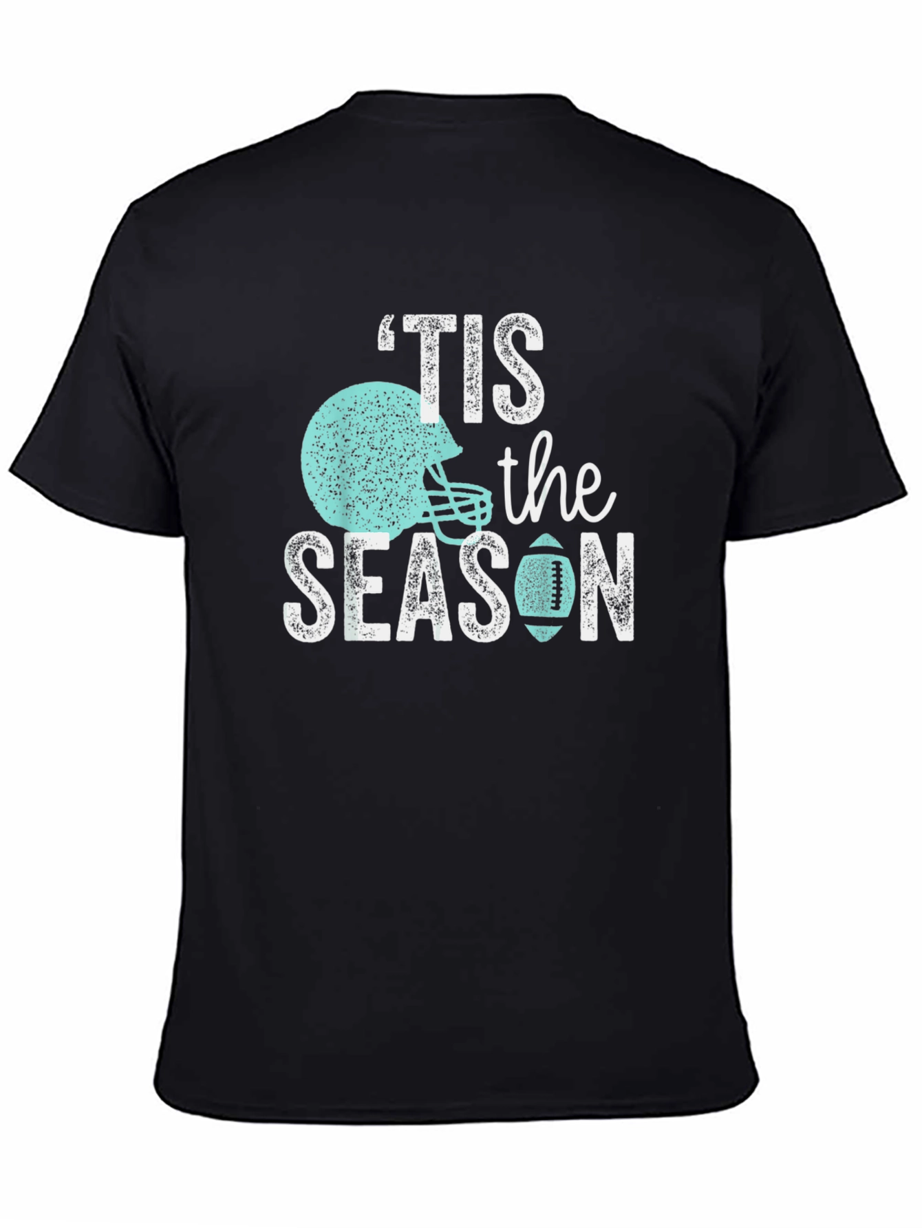 Black 'Tis The Season Football T-Shirt view 4